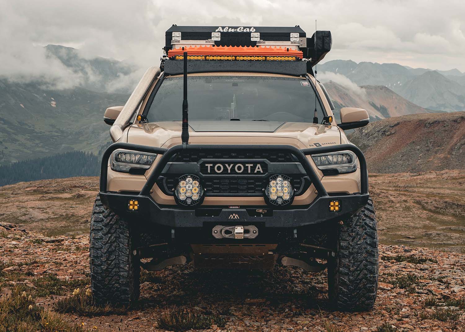 Backwoods Toyota Tacoma 3rd Gen (2016-2023) Hi-Lite Overland Front Bumper [Bull Bar]