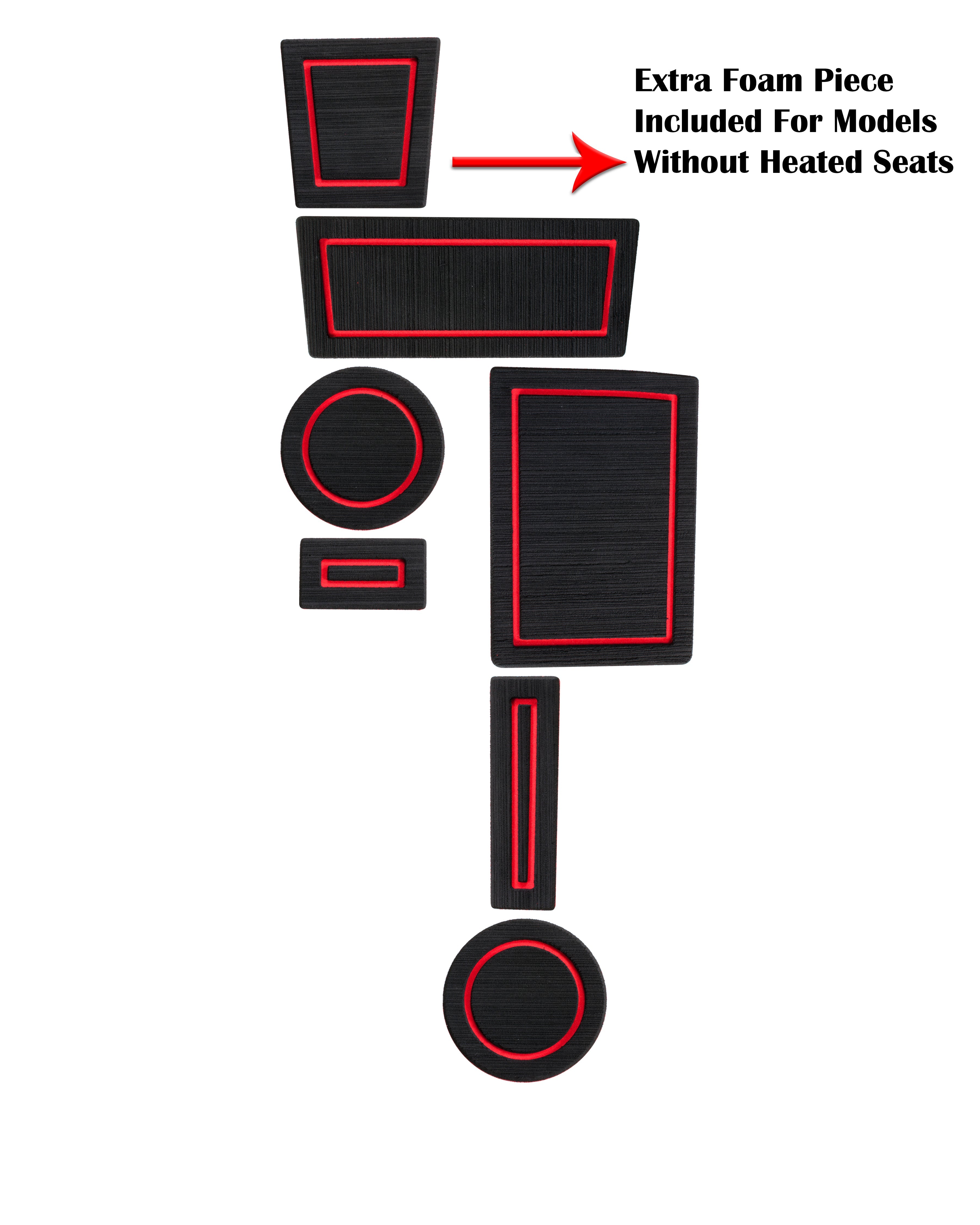 FOAM Cup Holder Inserts Fits 2010-2024 Toyota 4Runner