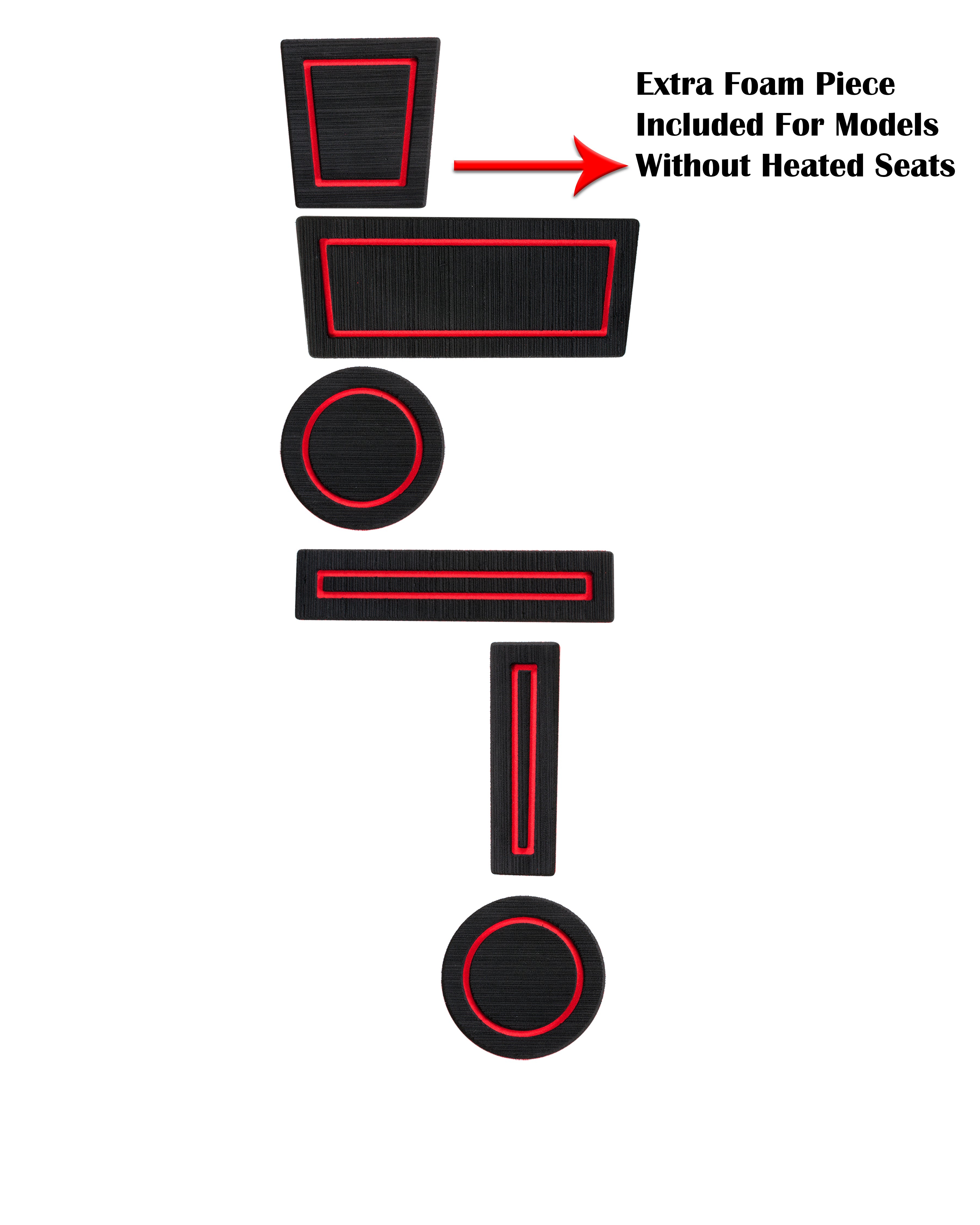 FOAM Cup Holder Inserts Fits 2010-2024 Toyota 4Runner