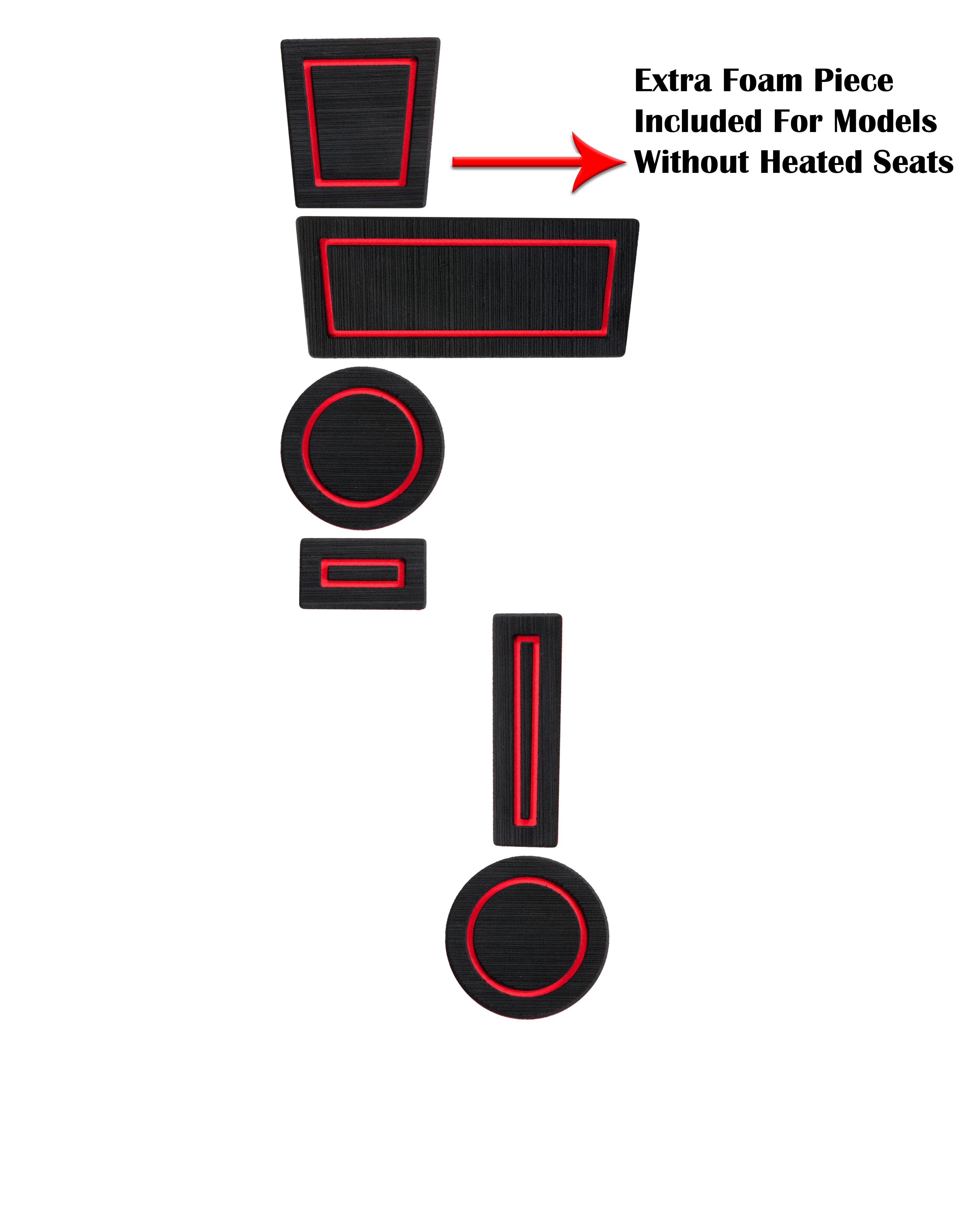FOAM Cup Holder Inserts Fits 2010-2024 Toyota 4Runner