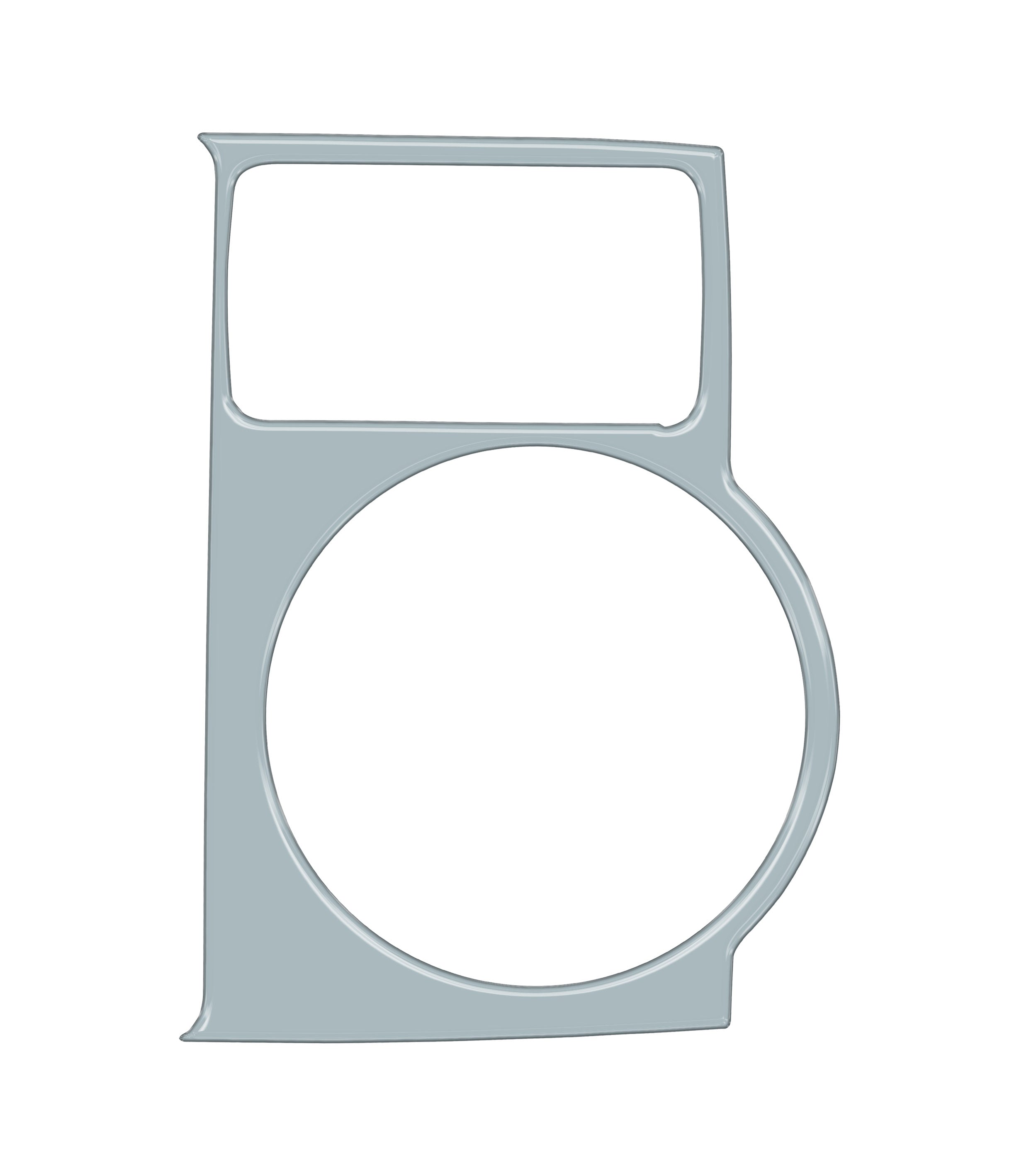 Center Cup Holder with Shifter Boot Accent Trim Fits 2014-2020 Toyota 4Runner w/ Shifter Boot *OE Color - Cement Gray