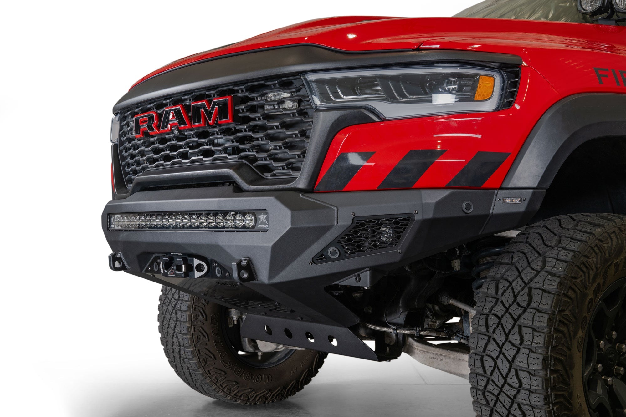 Ram-RHO-Stealth-Fighter-Front-Bumper-Winch-Kit-Installed-Studio-7 - NVMOS