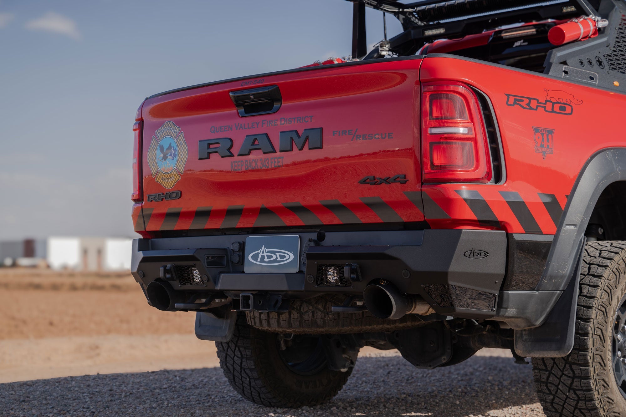Ram-RHO-Stealth-Fighter-Rear-Bumper-Outdoor-1 - NVMOS