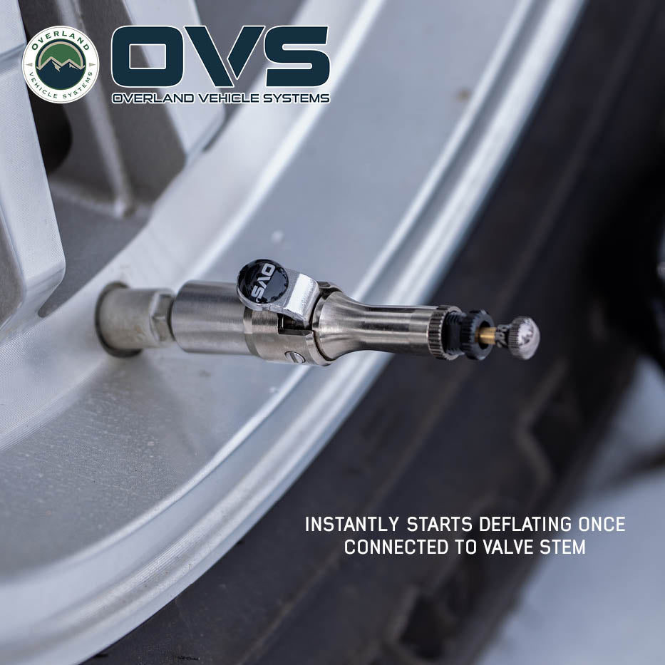 Overland Vehicle Systems Rapid Tire Deflators 4 piece adjustable kit with case - view 7