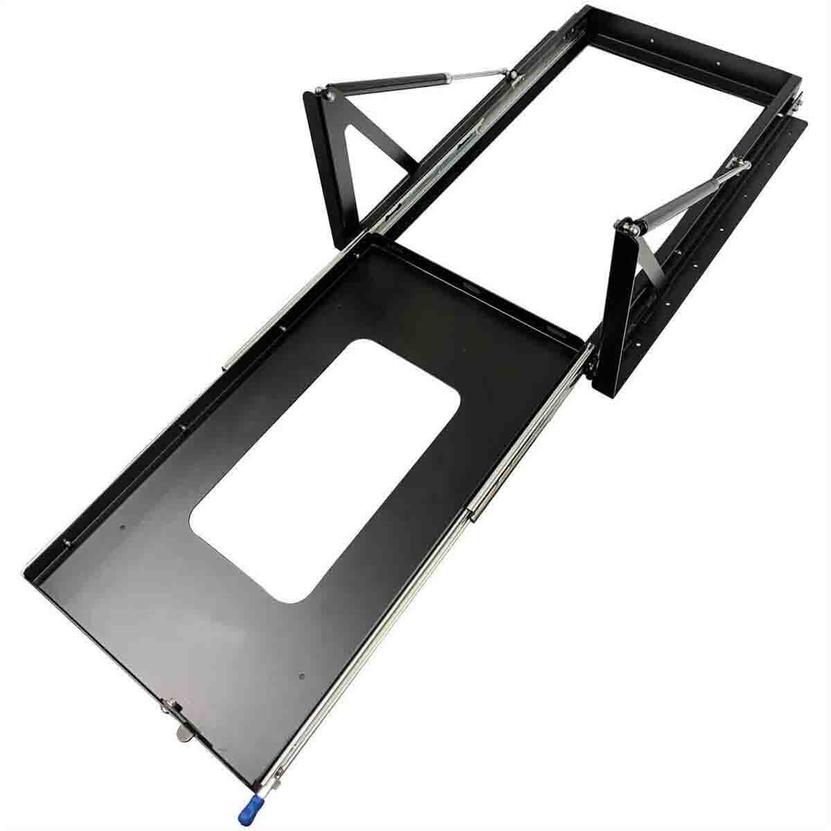 Overland Vehicle Systems small refrigerator mount with slide and tilt tray