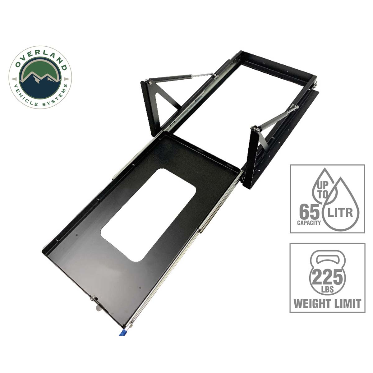 Overland Vehicle Systems small refrigerator mount with slide and tilt tray - view 7