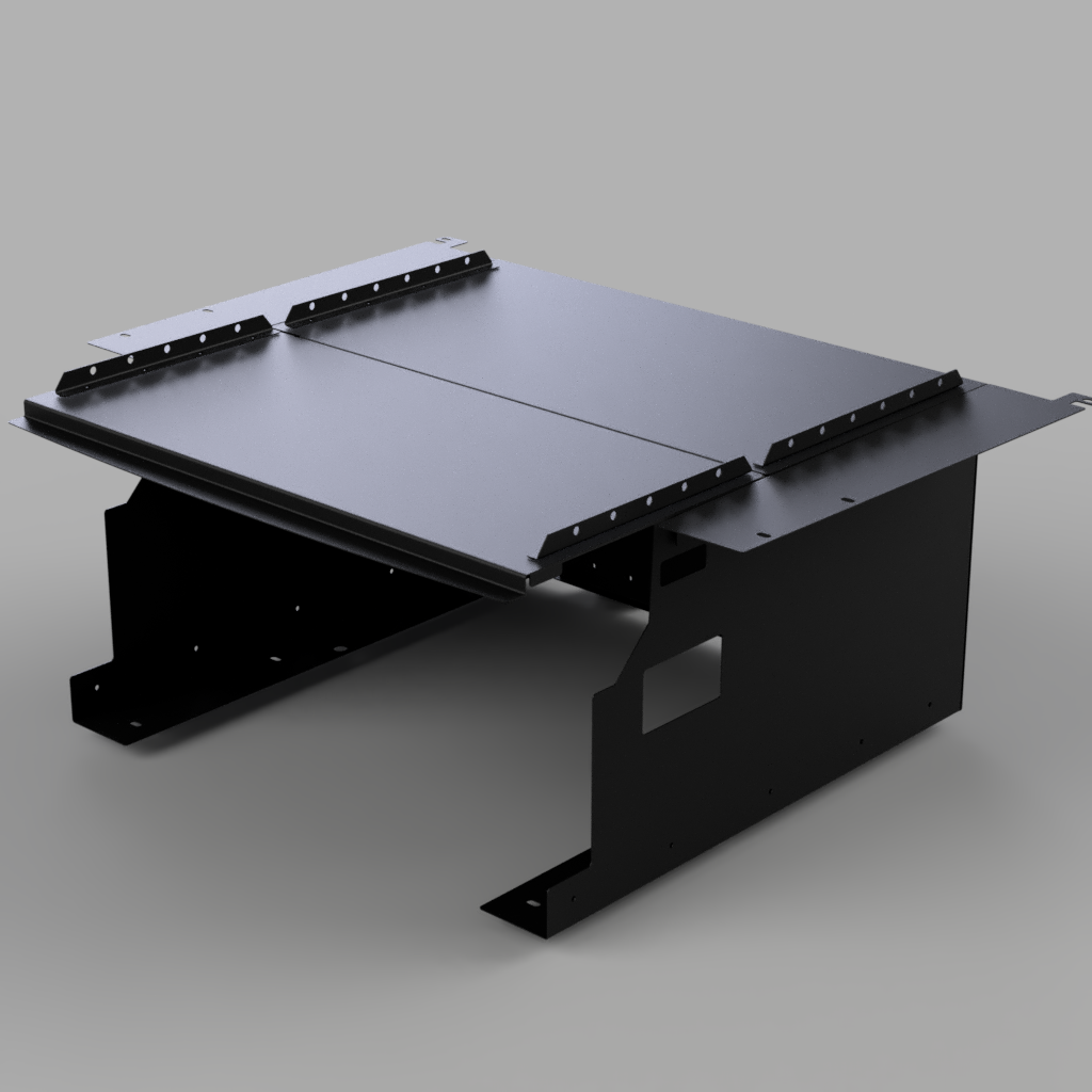 Diabolical Inc Ridgeback security enclosure for Ford Bronco 2-door, rendering