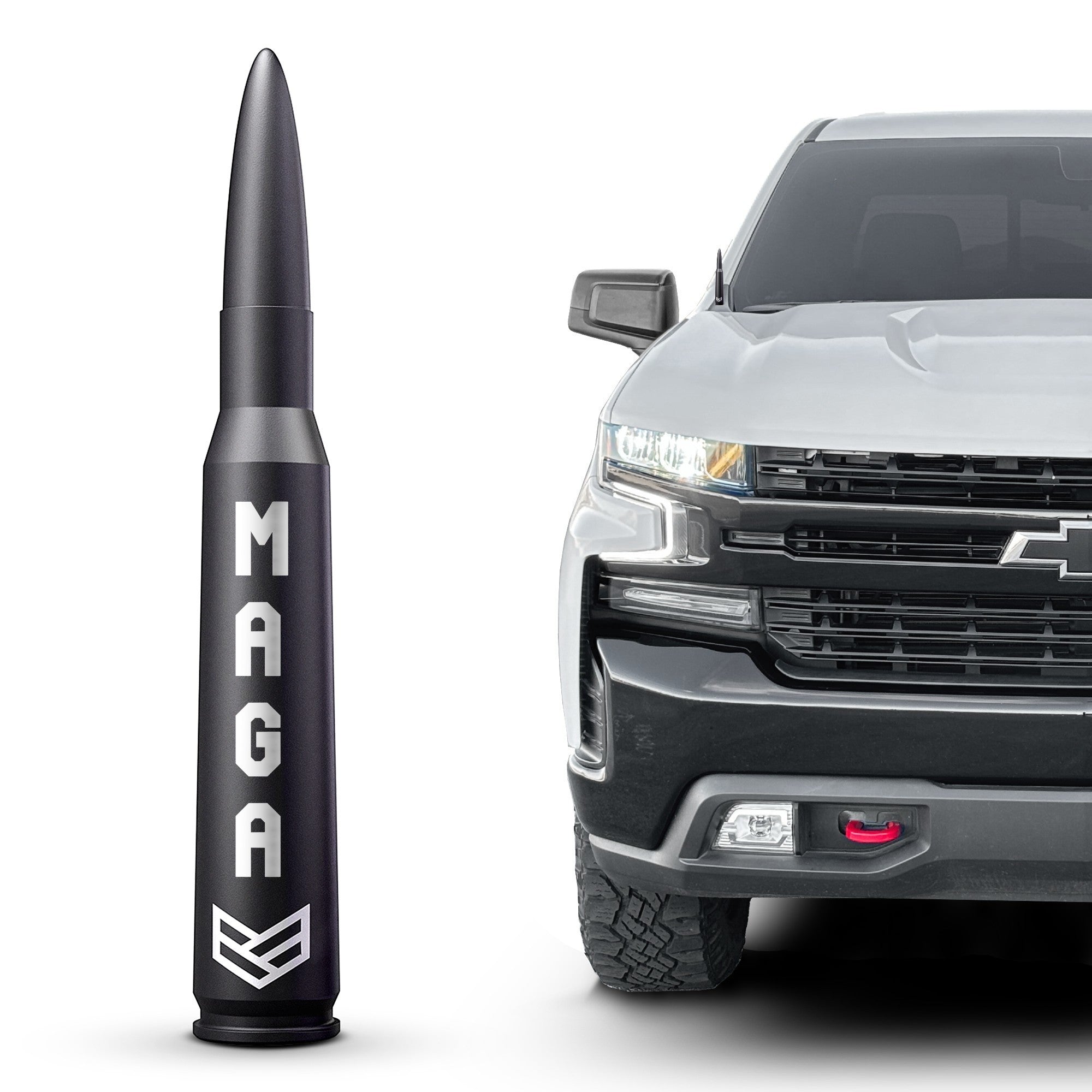 RoninFactoryChevyGMCTruckTuffLockBulletAntenna50cal01MAGA - NVMOS