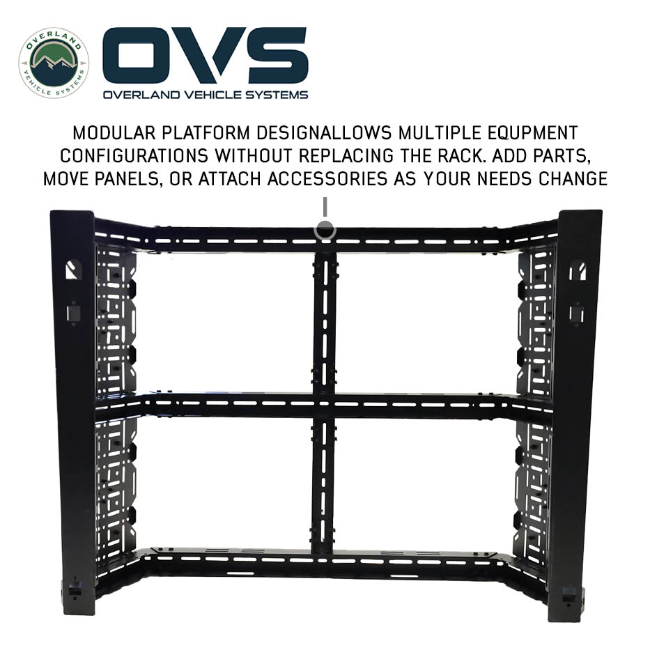Ruff Rax modular steel bed rack with MOLLE panels for Chevy Silverado / GMC Sierra 2500 / 3500 HD 6.9 ft bed (2020-2027) - view 6