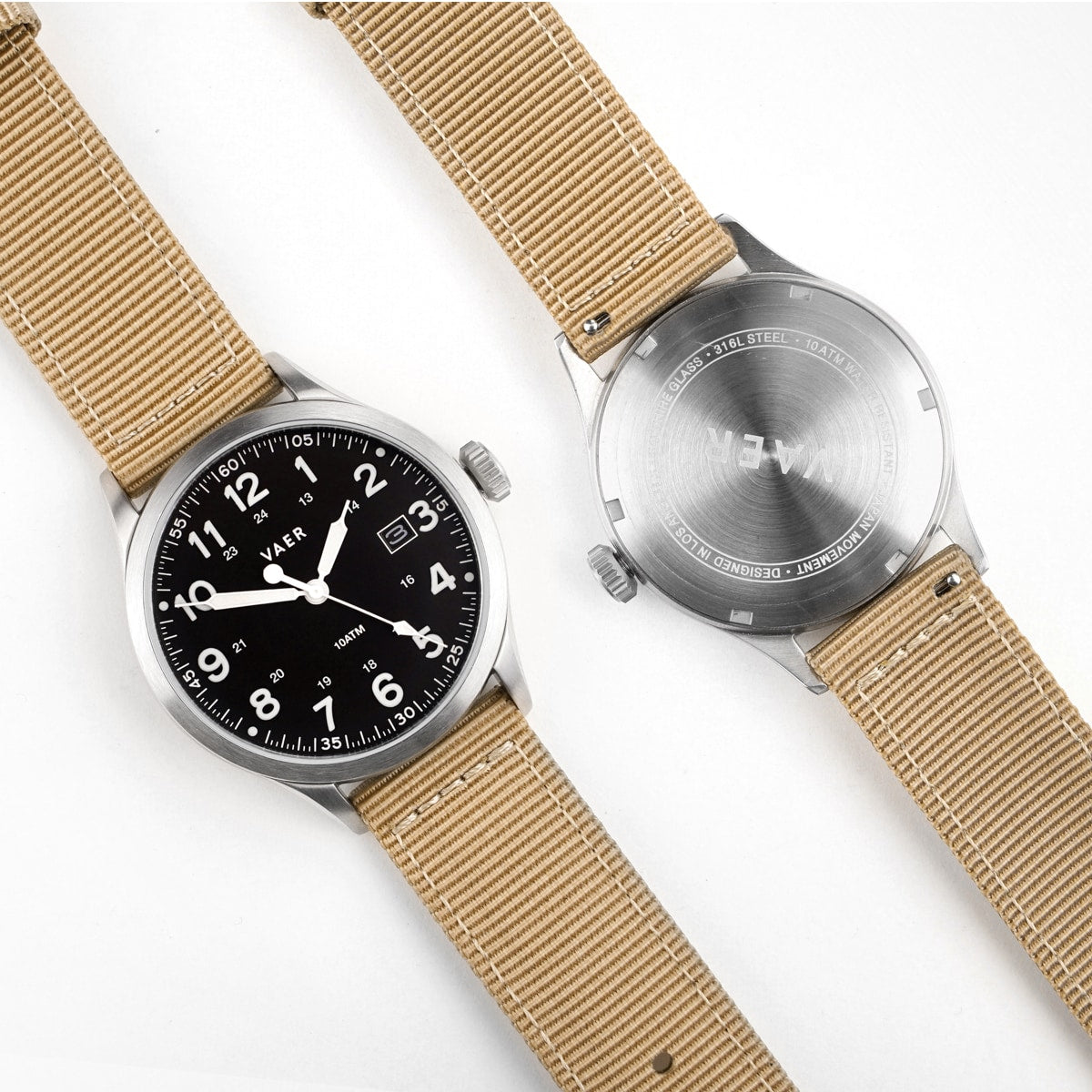 VAER S5 Calendar Field Black Watch - 40mm Quartz