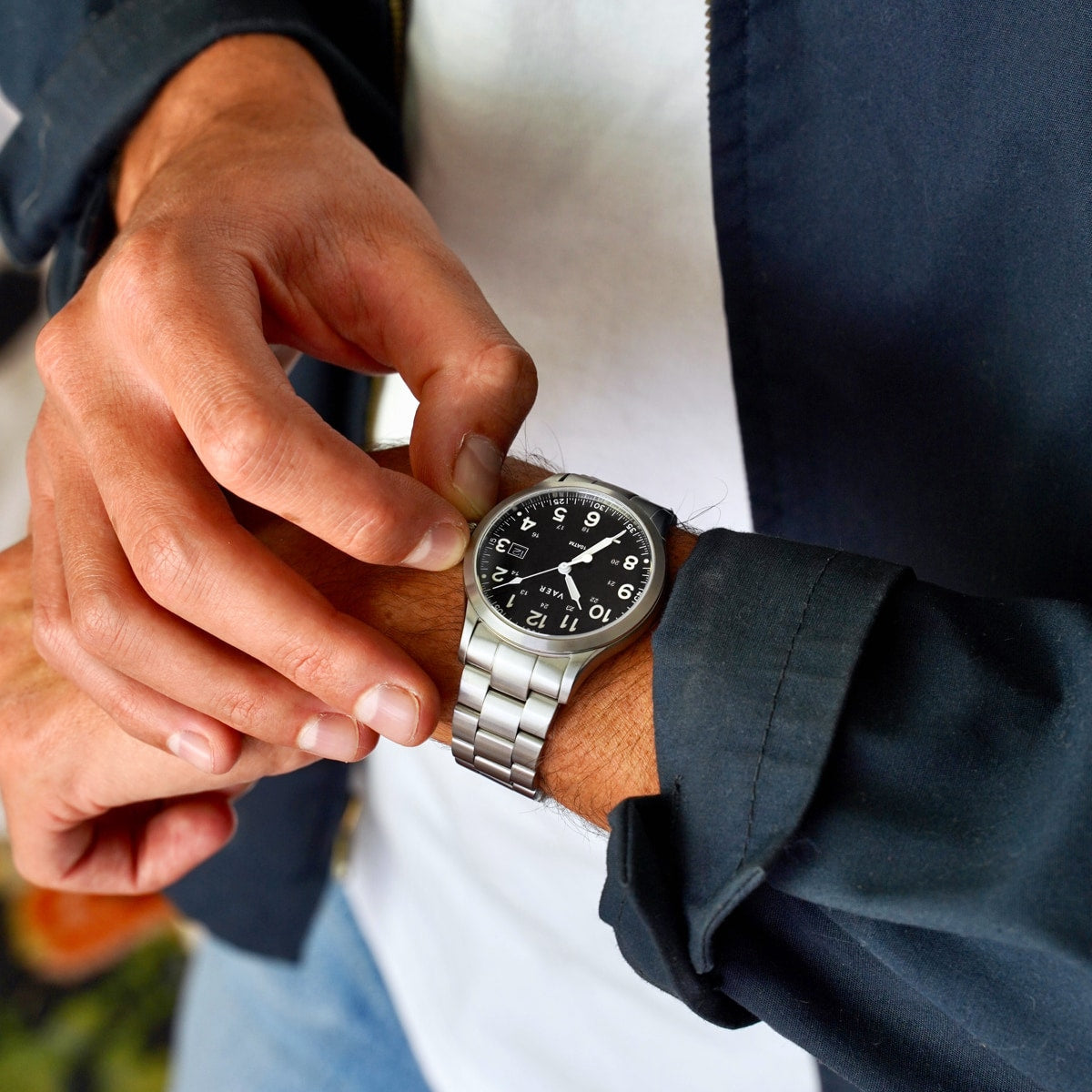 VAER S5 Calendar Field Black Watch - 40mm Quartz