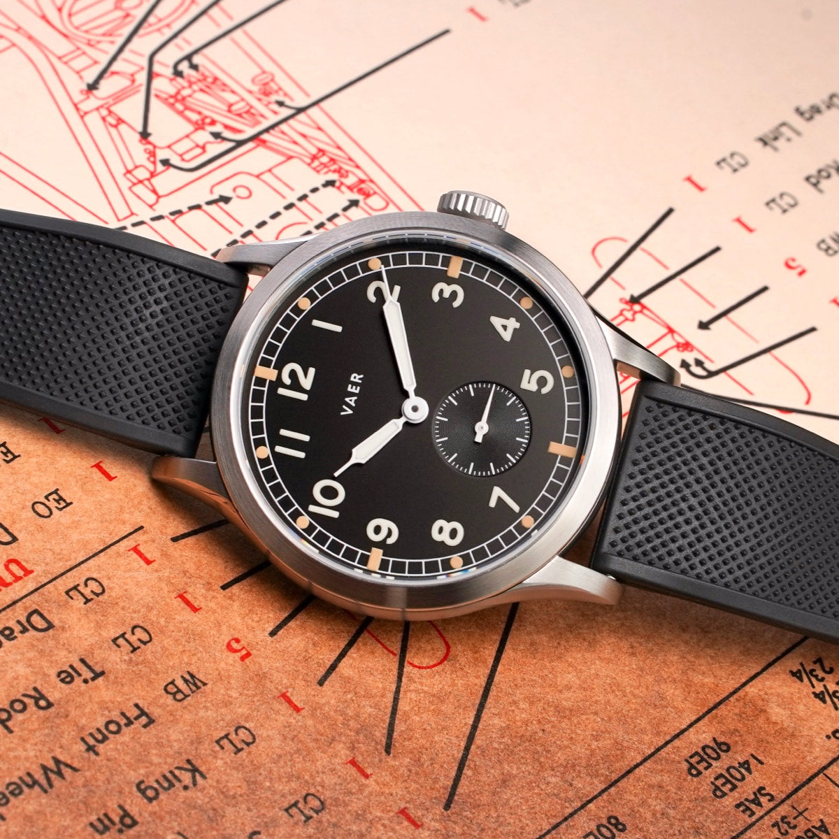 VAER S5 Dirty Dozen Mens Watch - 40mm Quartz