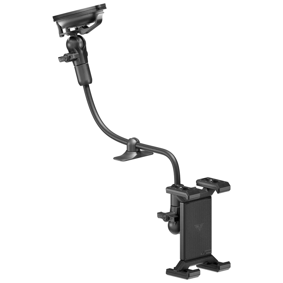 Tackform 26 Series windshield suction cup mount with SLATE tablet cradle, universal fit