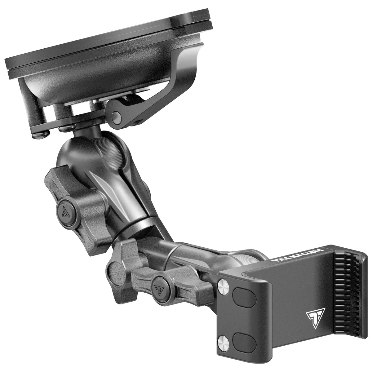 Tackform 26 Series windshield suction cup mount with universal phone holder, universal fit