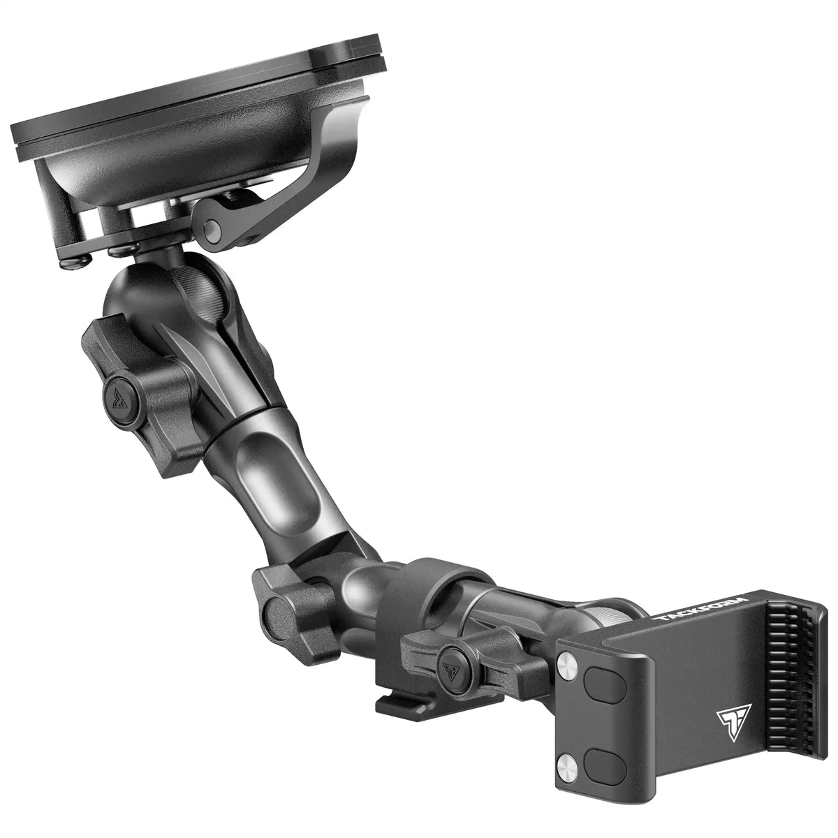 Tackform 26 Series windshield suction cup mount with universal phone holder, universal fit