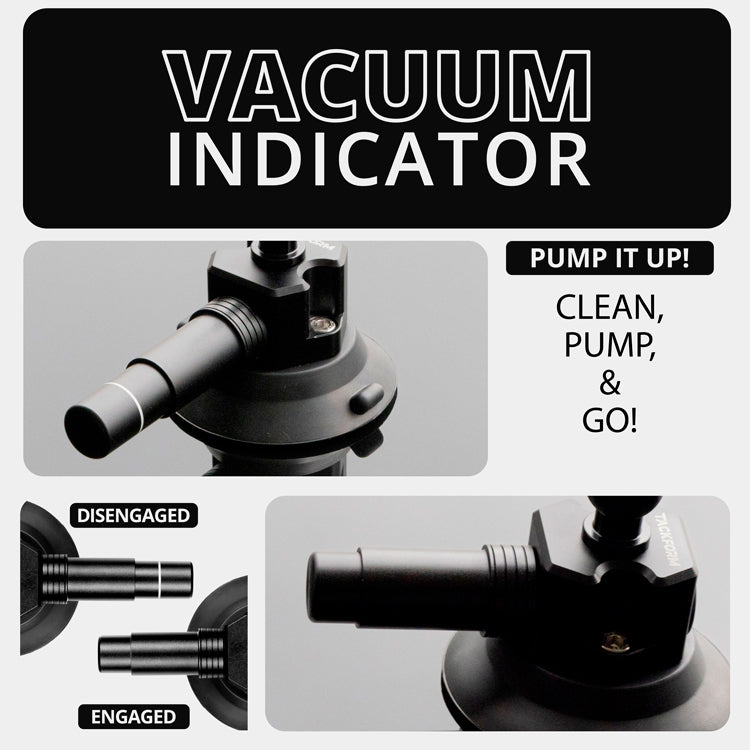 Tackform 3" pump suction cup with 25.4mm / 1" / B-sized rubber ball for universal fit
