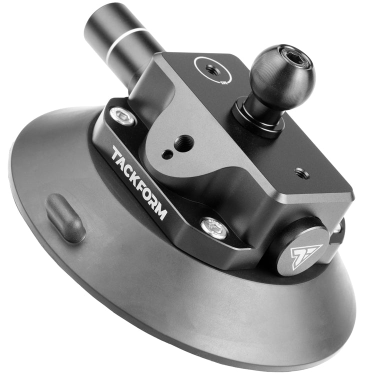 Tackform 4.75" pump suction cup with 20mm metal ball for universal fit