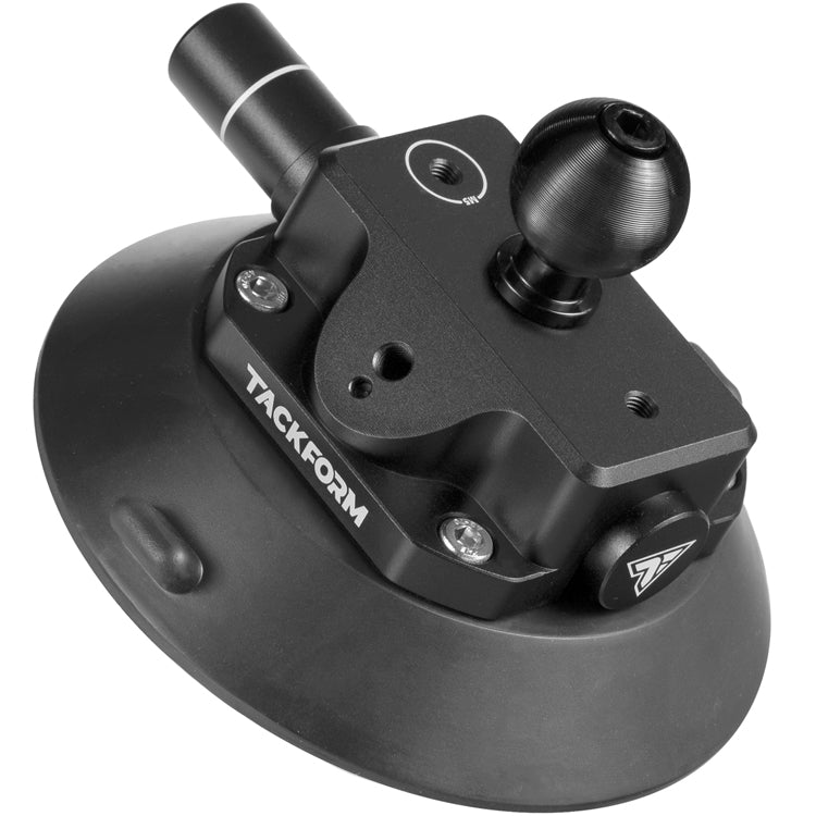 Tackform 4.75" pump suction cup with 26mm metal ball for universal fit