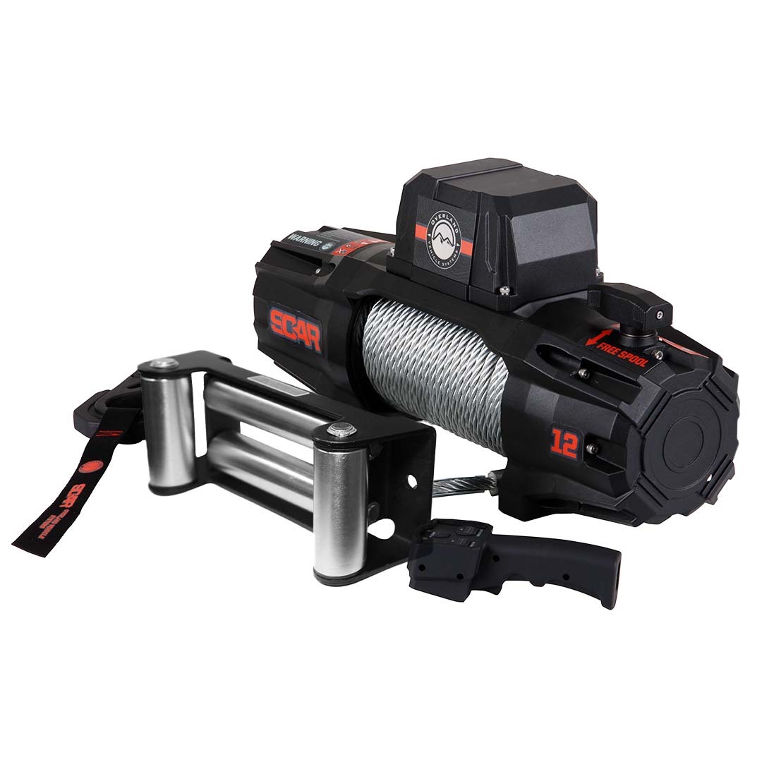 Overland Vehicle Systems SCAR 12 12,000 lb steel cable winch