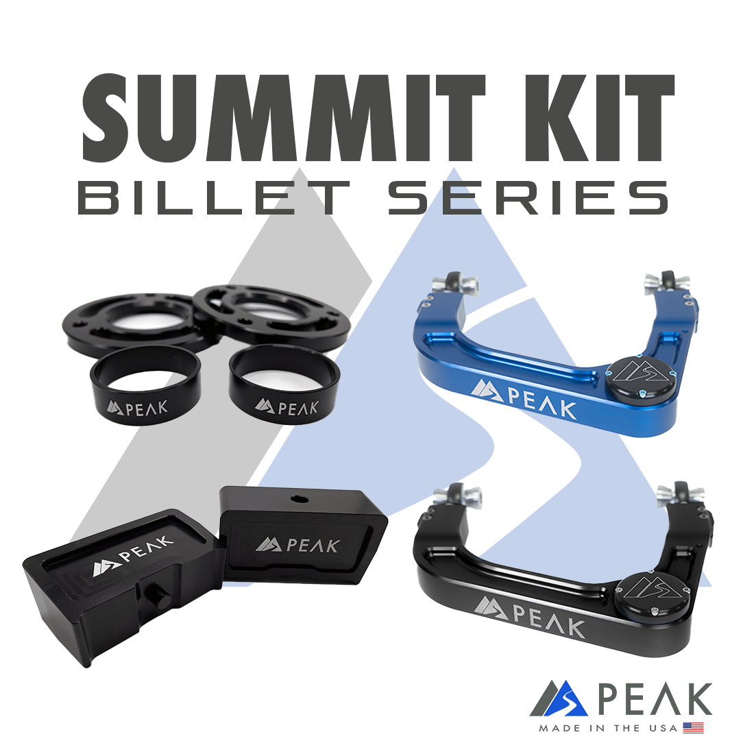 Peak Suspension Silverado ZR2/Sierra AT4X Billet Series Summit Kit for 2022+ Chevy Silverado 1500 / GMC Sierra 1500