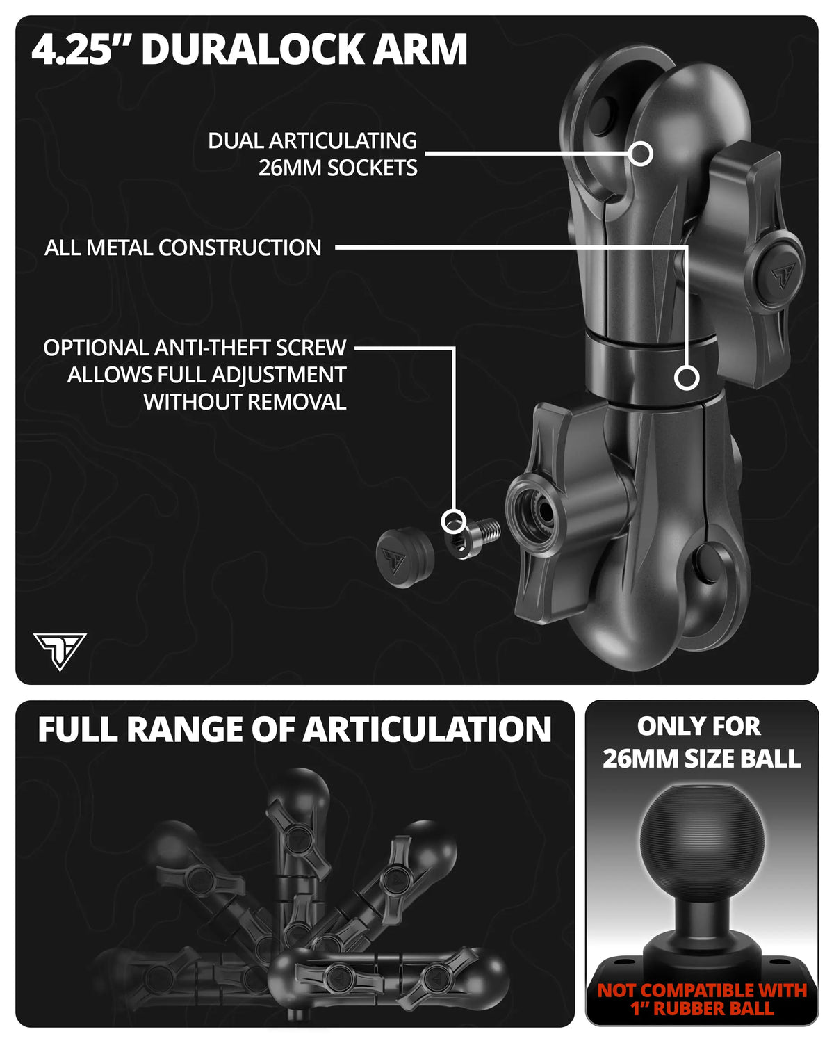 Tackform heavy duty commercial drill base mount with AMPS holder, universal fit