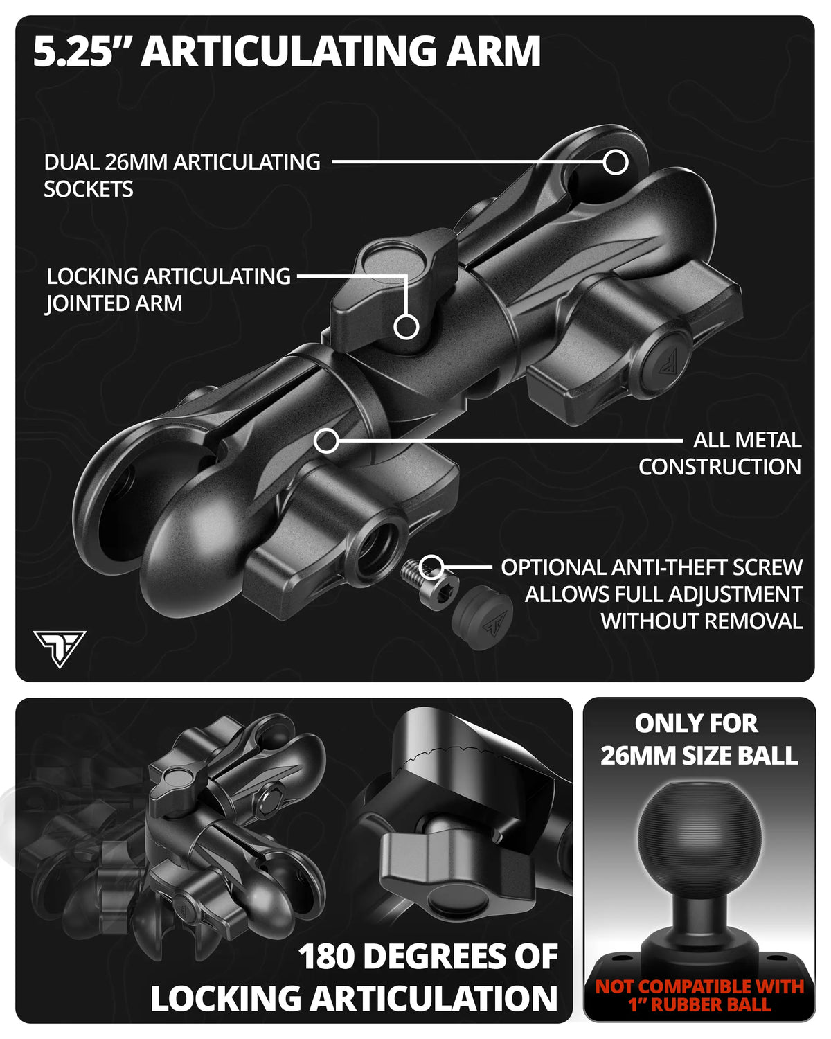 Tackform heavy duty commercial drill base magnetic tablet mount, universal fit