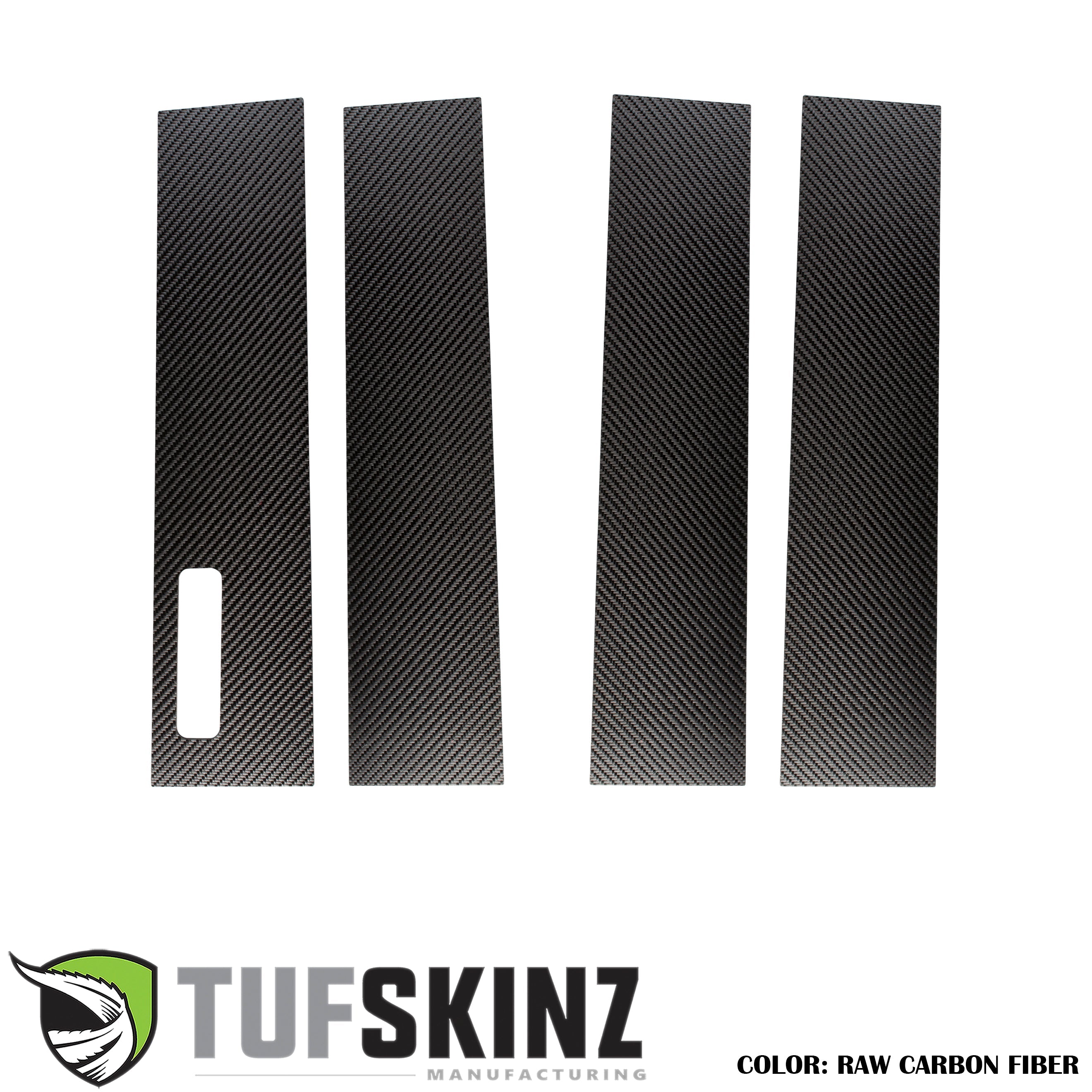 Super Crew/Super Cab Door Pillars W/Key Pad Accent Trim Fits 2017-2021 Ford Super Duty Super Crew/Super Cab Yes Real Carbon Fiber(Raw)