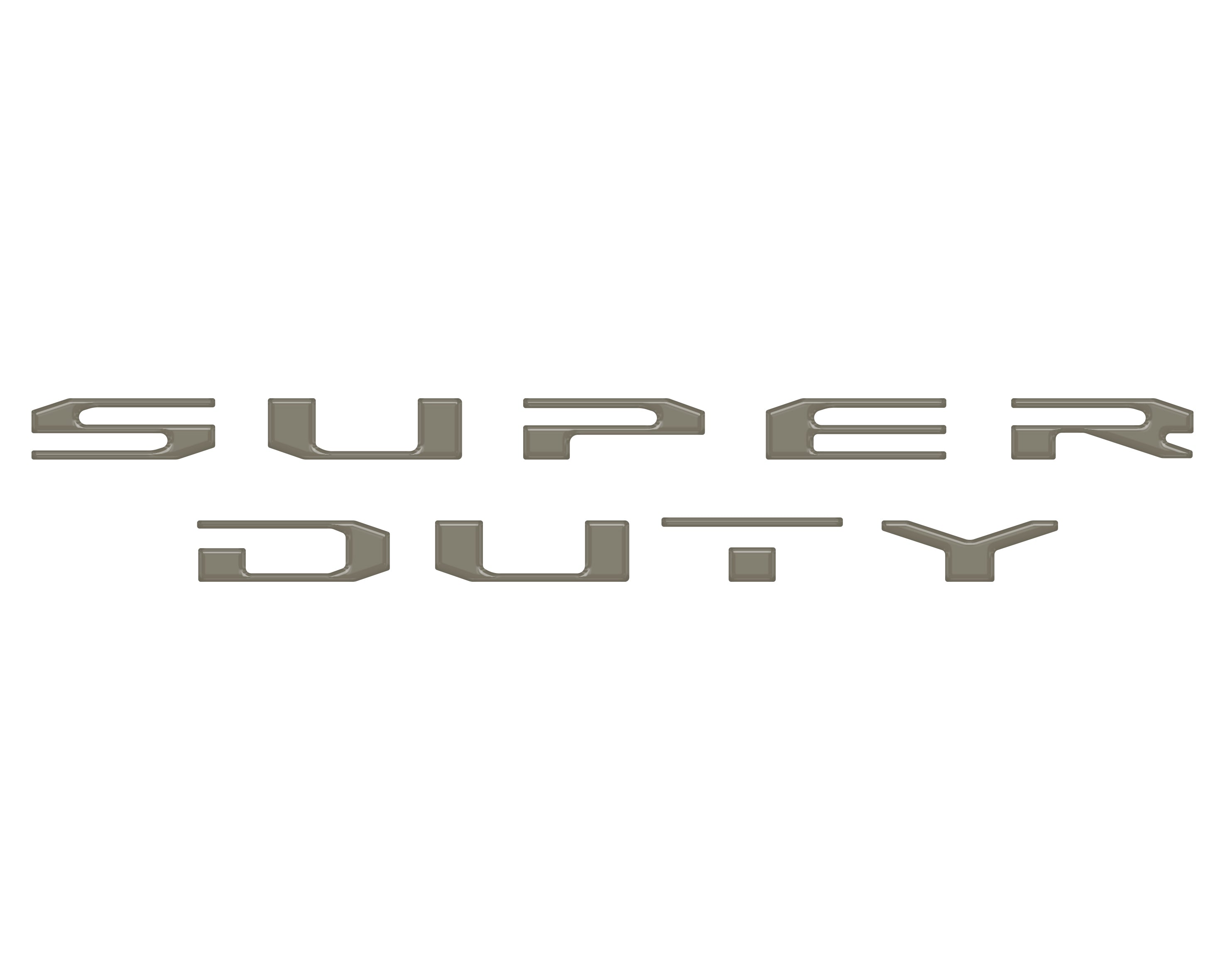 Tailgate Letter Overlays Fits 2023-2026 Ford King Ranch/Platinum/Limited Super Duty