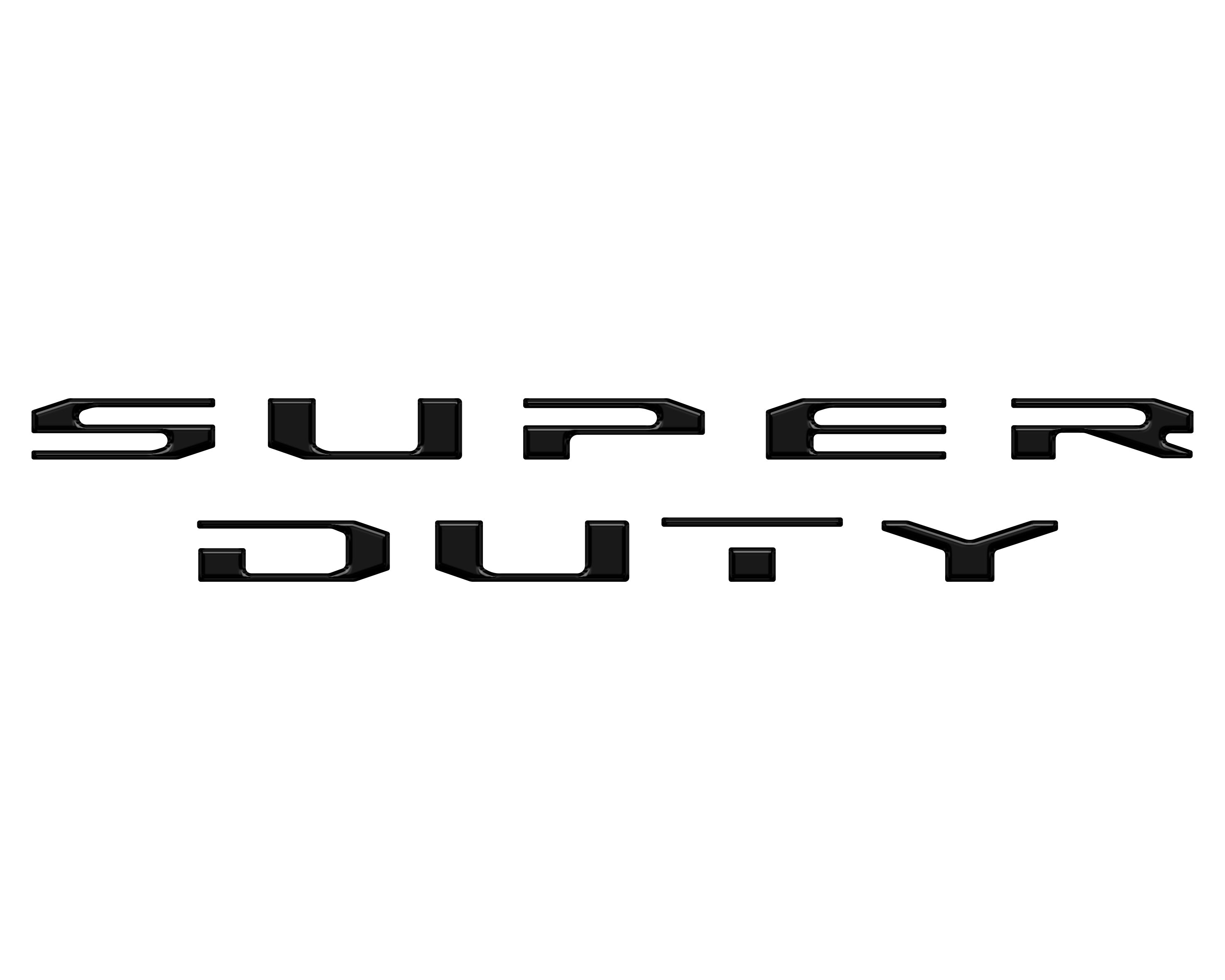 Tailgate Letter Overlays Fits 2023-2026 Ford King Ranch/Platinum/Limited Super Duty