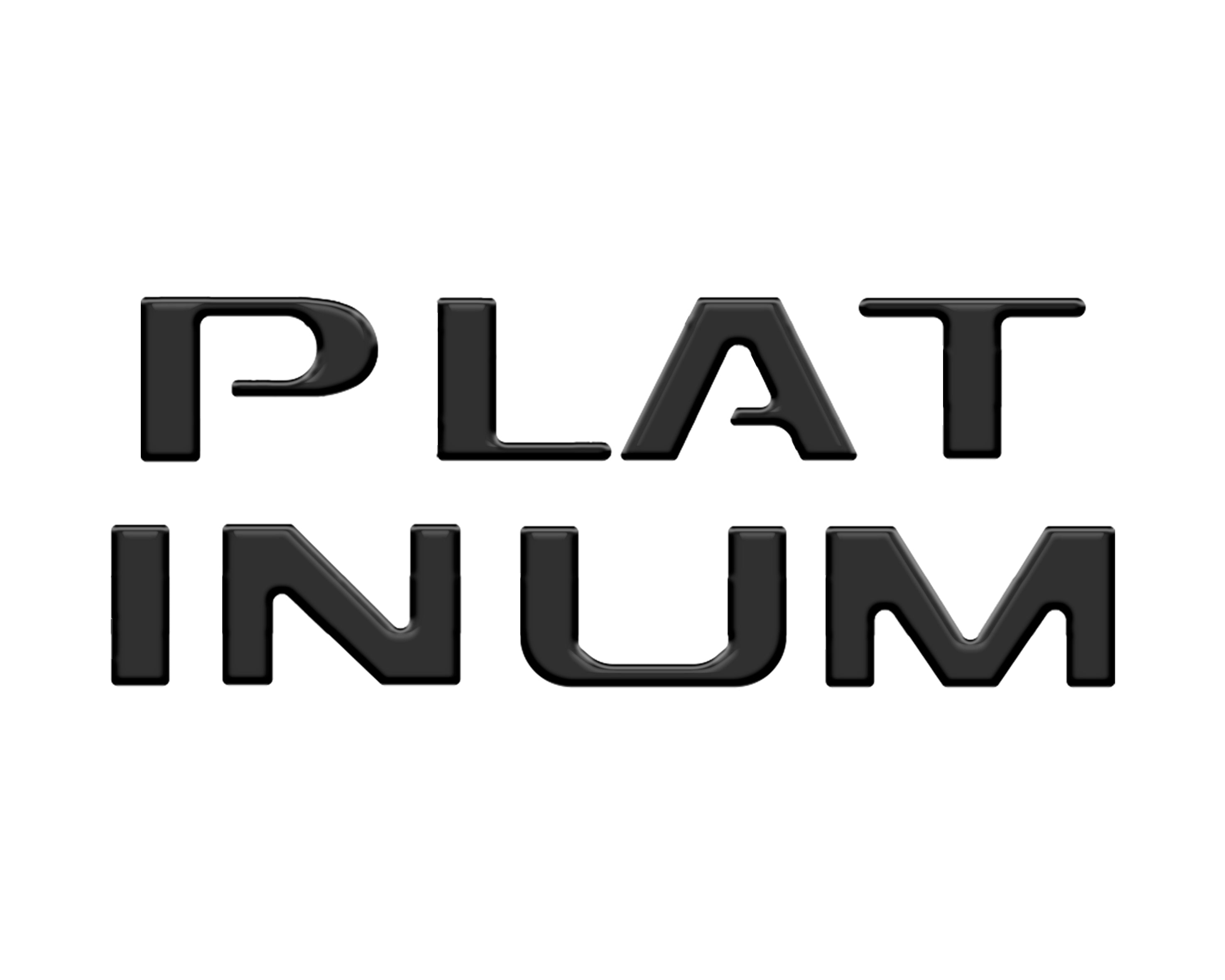Platinum Tailgate Letter Inserts Fits 2023-2024 Ford Super Duty Platinum & 2025-2026 Platinum Plus