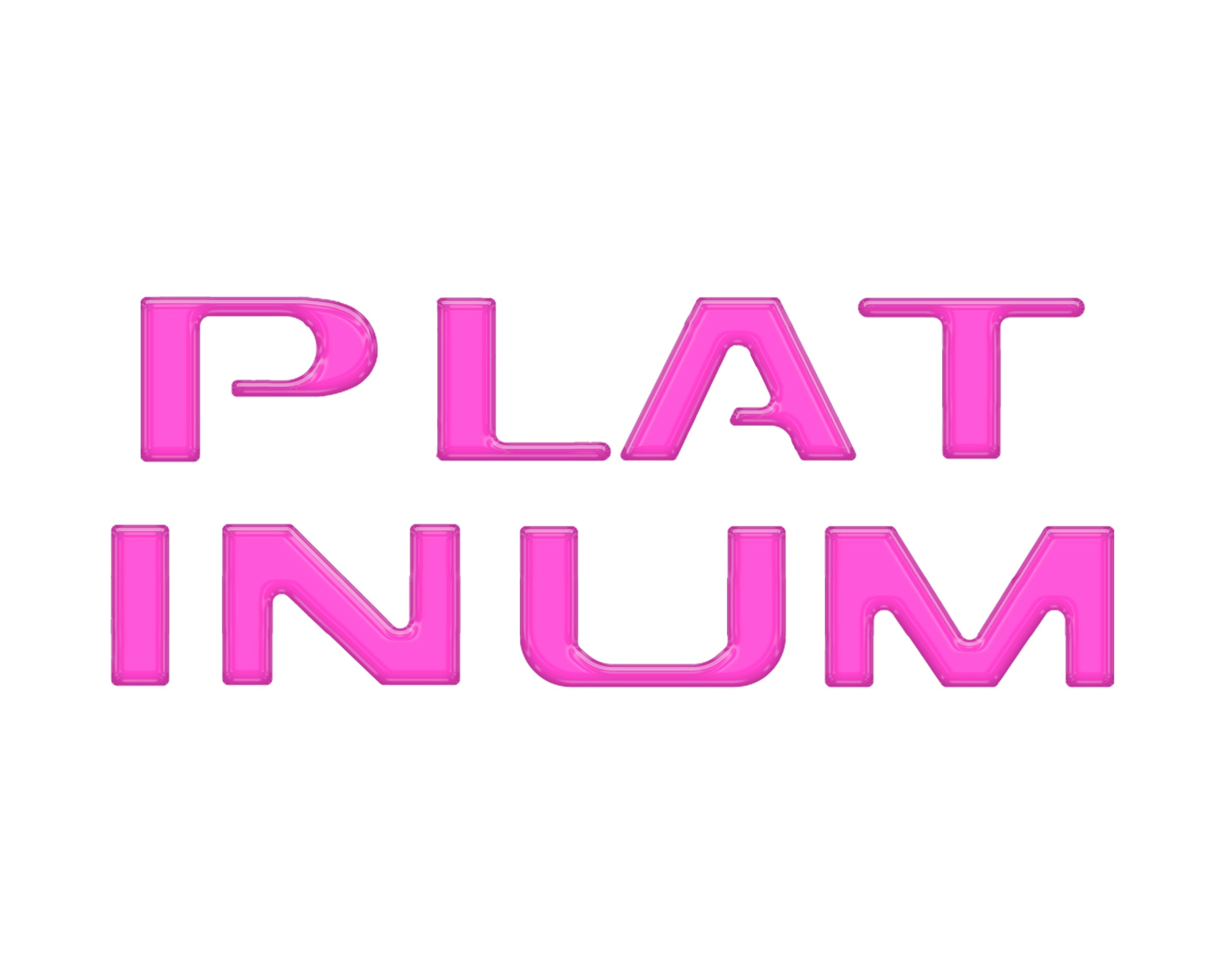 Platinum Tailgate Letter Inserts Fits 2023-2024 Ford Super Duty Platinum & 2025-2026 Platinum Plus