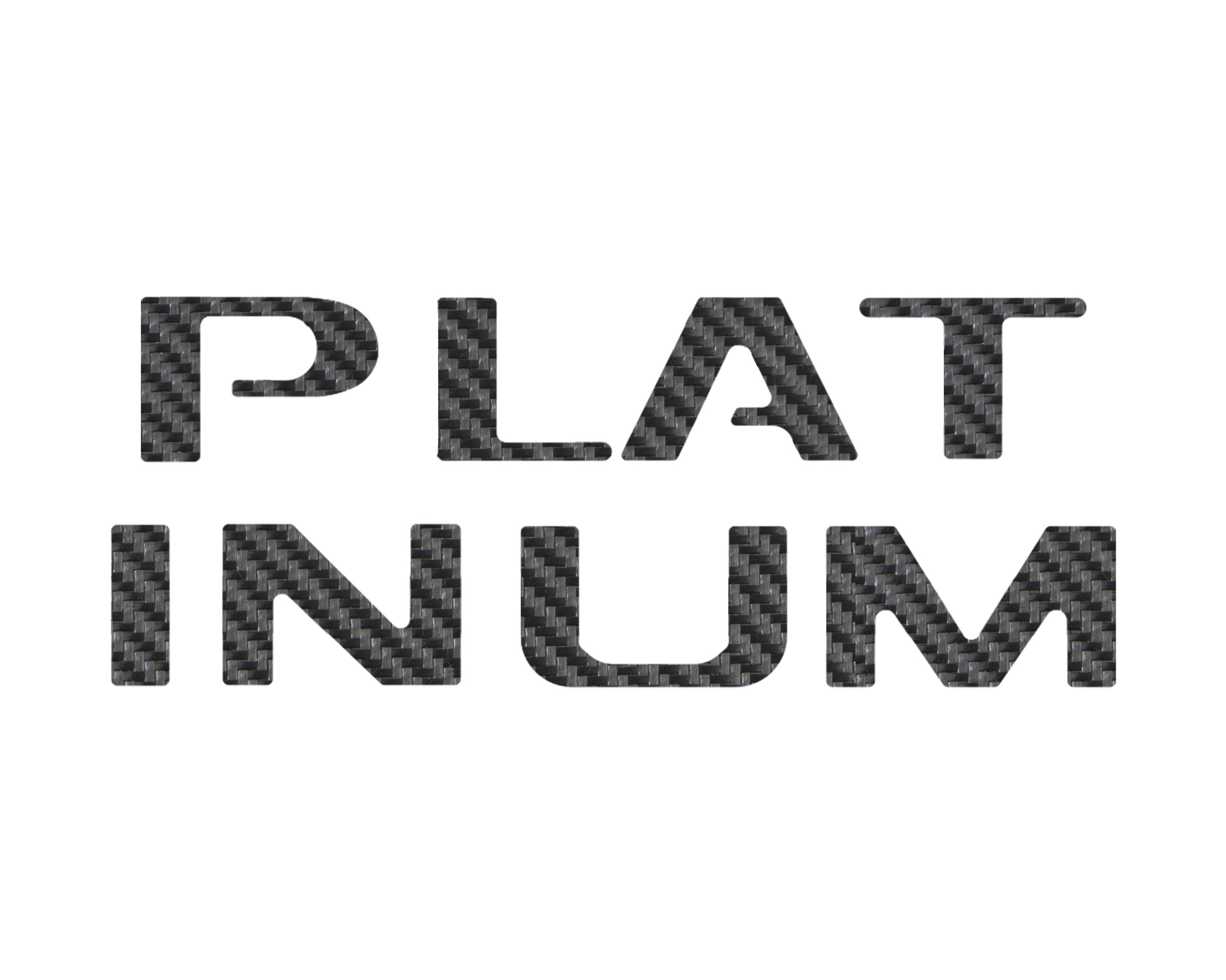 Platinum Tailgate Letter Inserts Fits 2023-2024 Ford Super Duty Platinum & 2025-2026 Platinum Plus