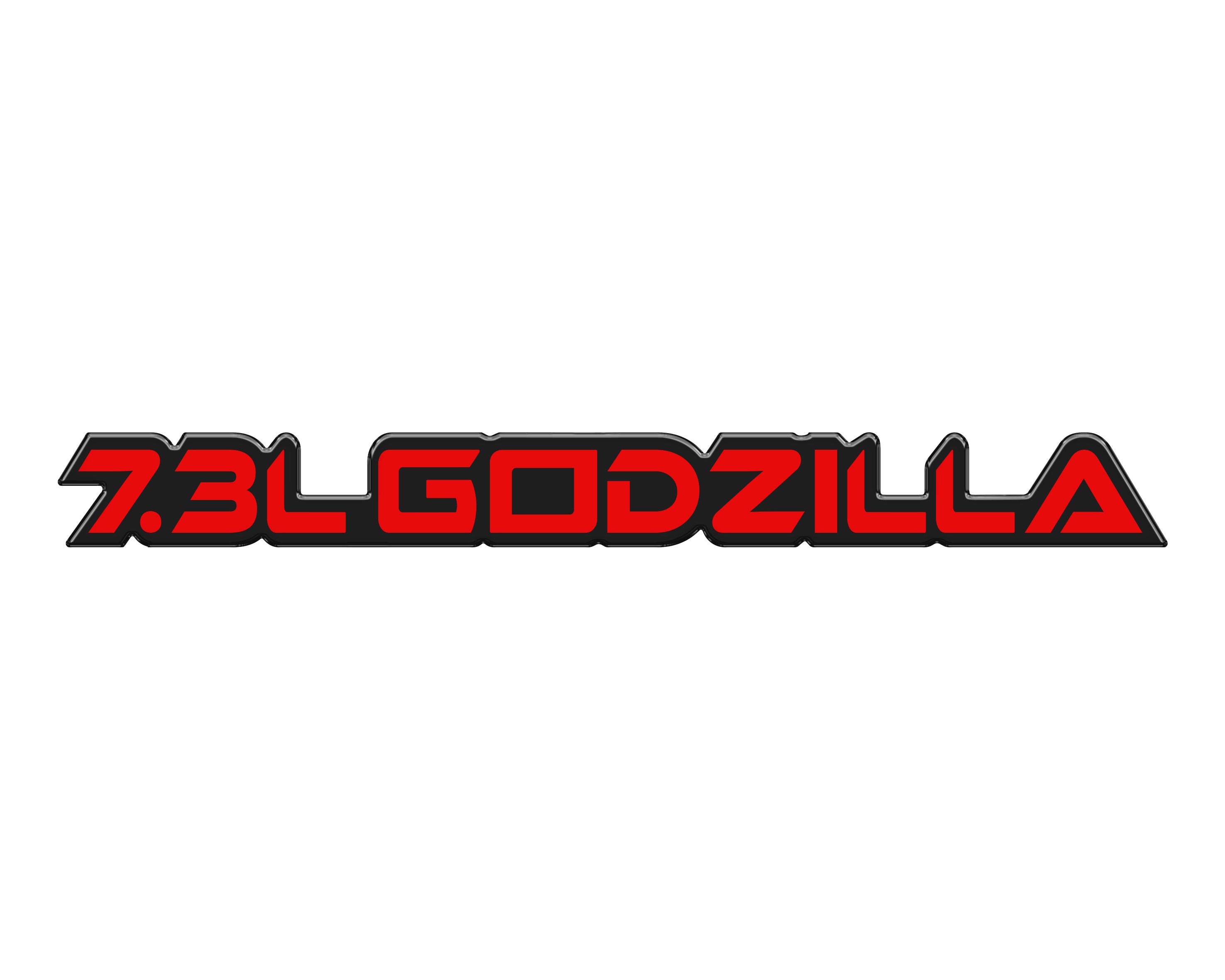 7.3L Godzilla Badge Fits 2020-2026 Ford Super Duty