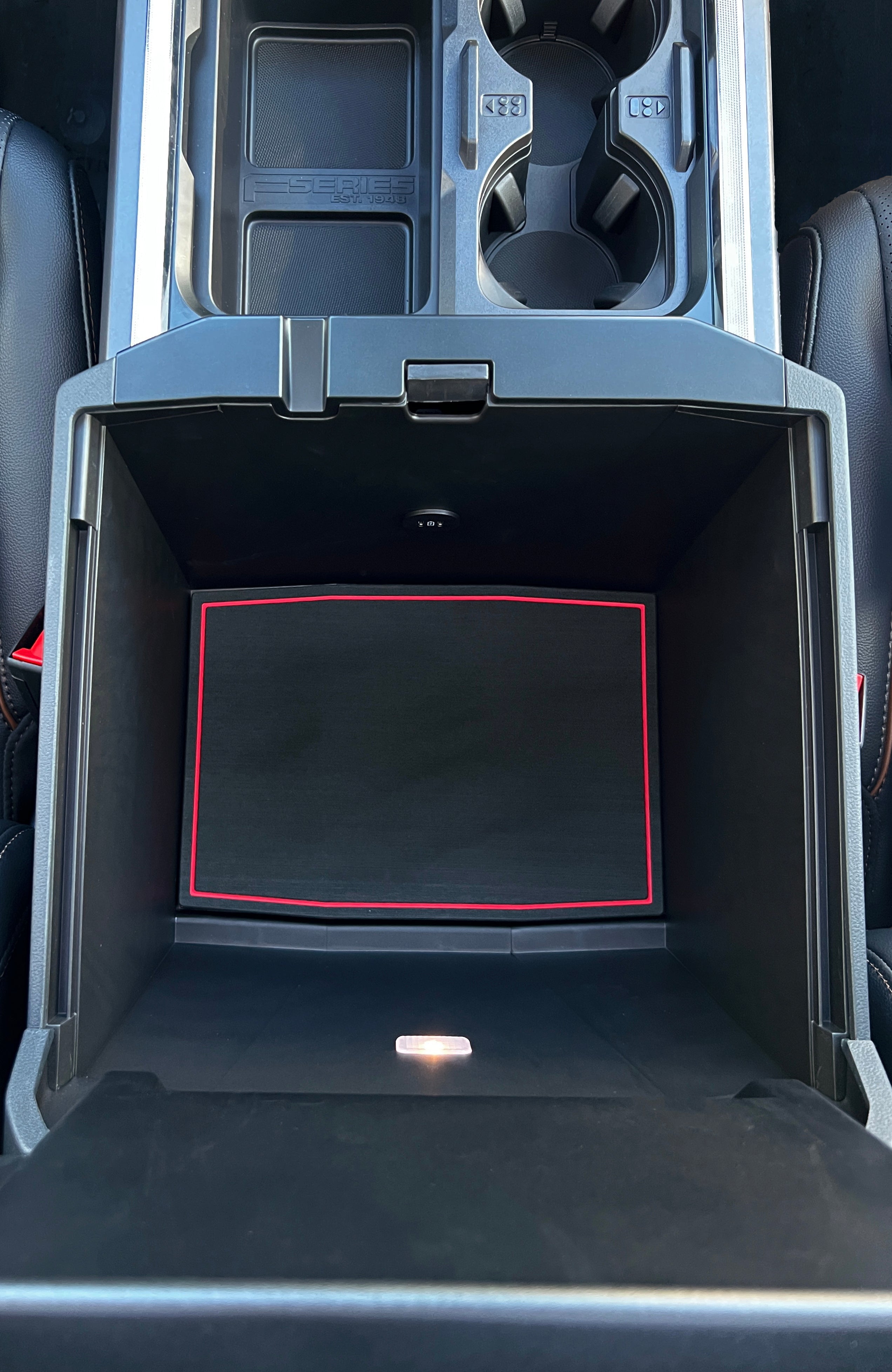 Bucket Seat Center Console Compartment Foam Inserts Fits 2023-2026 Ford Super Duty