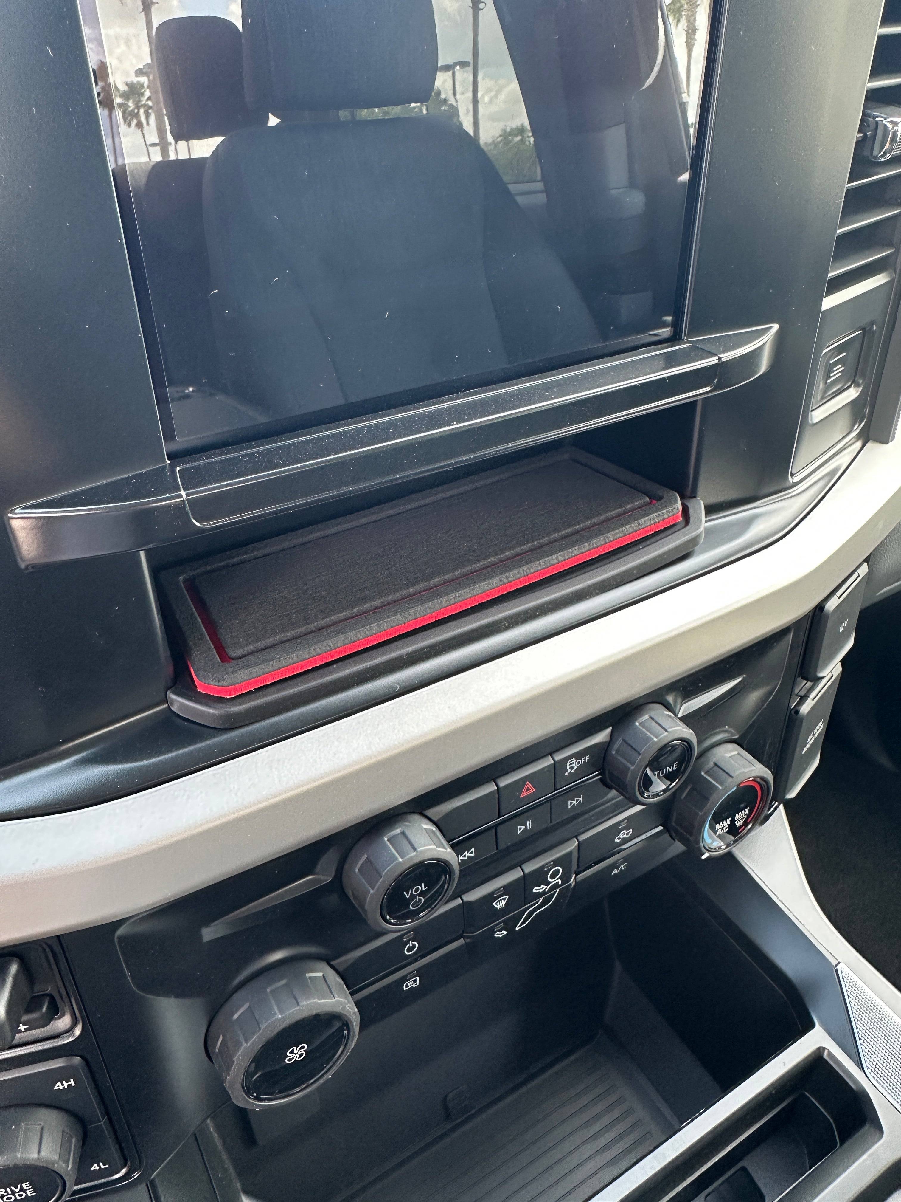 8" Display Screen Center Dash Cubby Foam Inserts Fits 2023-2026 Ford Super Duty