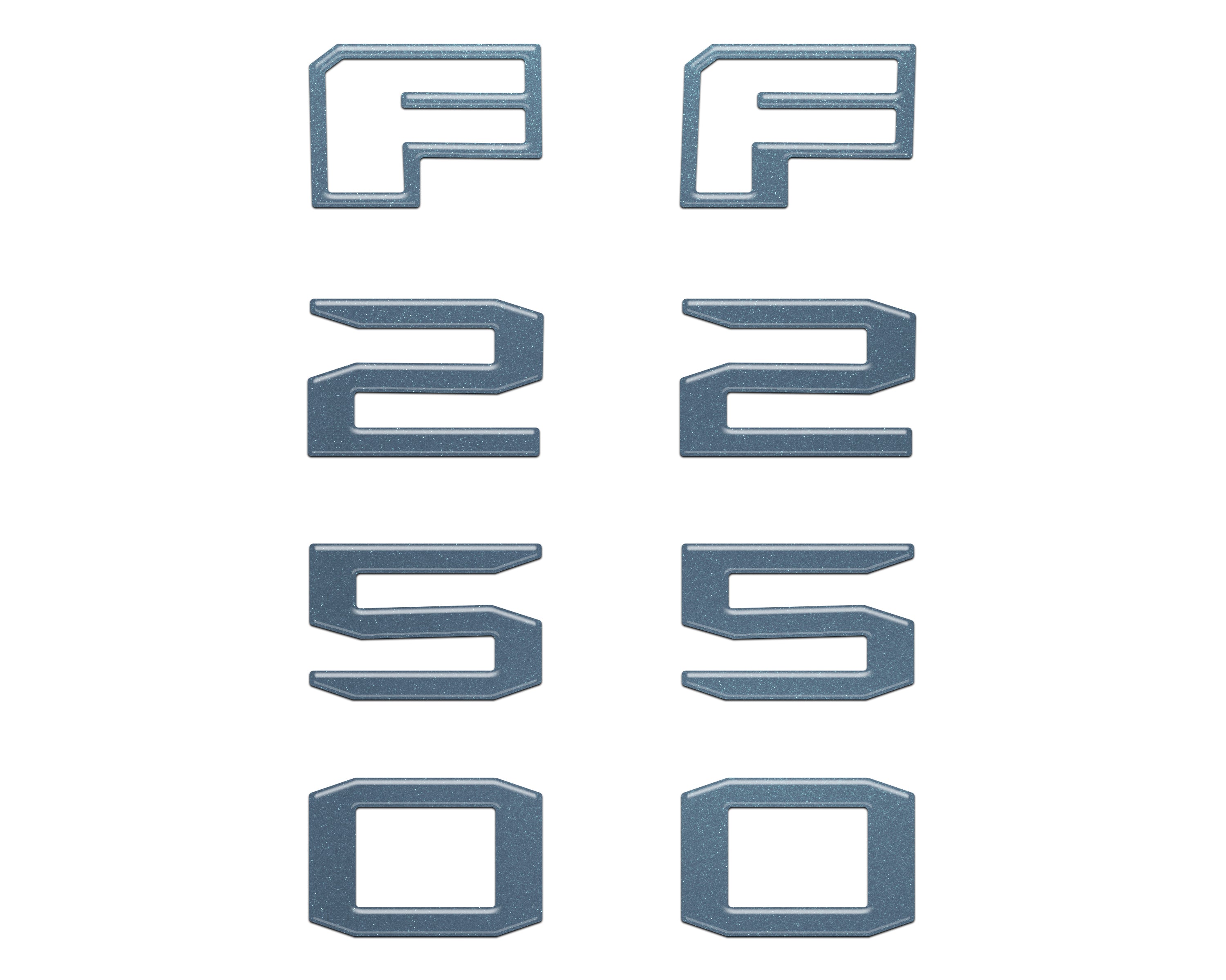 Fender Badge Letter Overlays Fits 2023-2026 Ford Super Duty