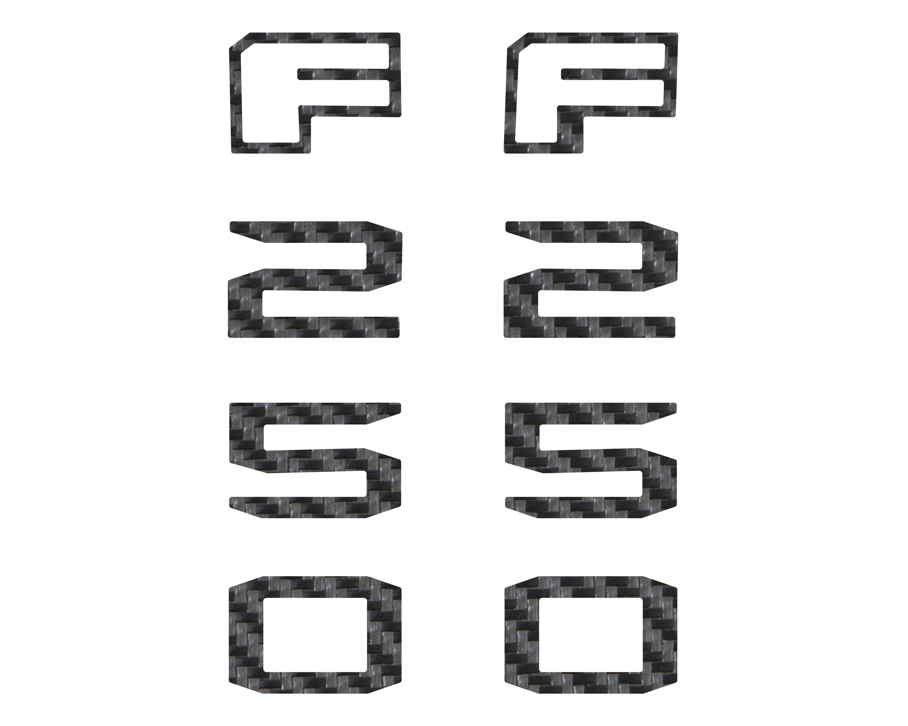 Fender Badge Letter Overlays Fits 2023-2026 Ford Super Duty