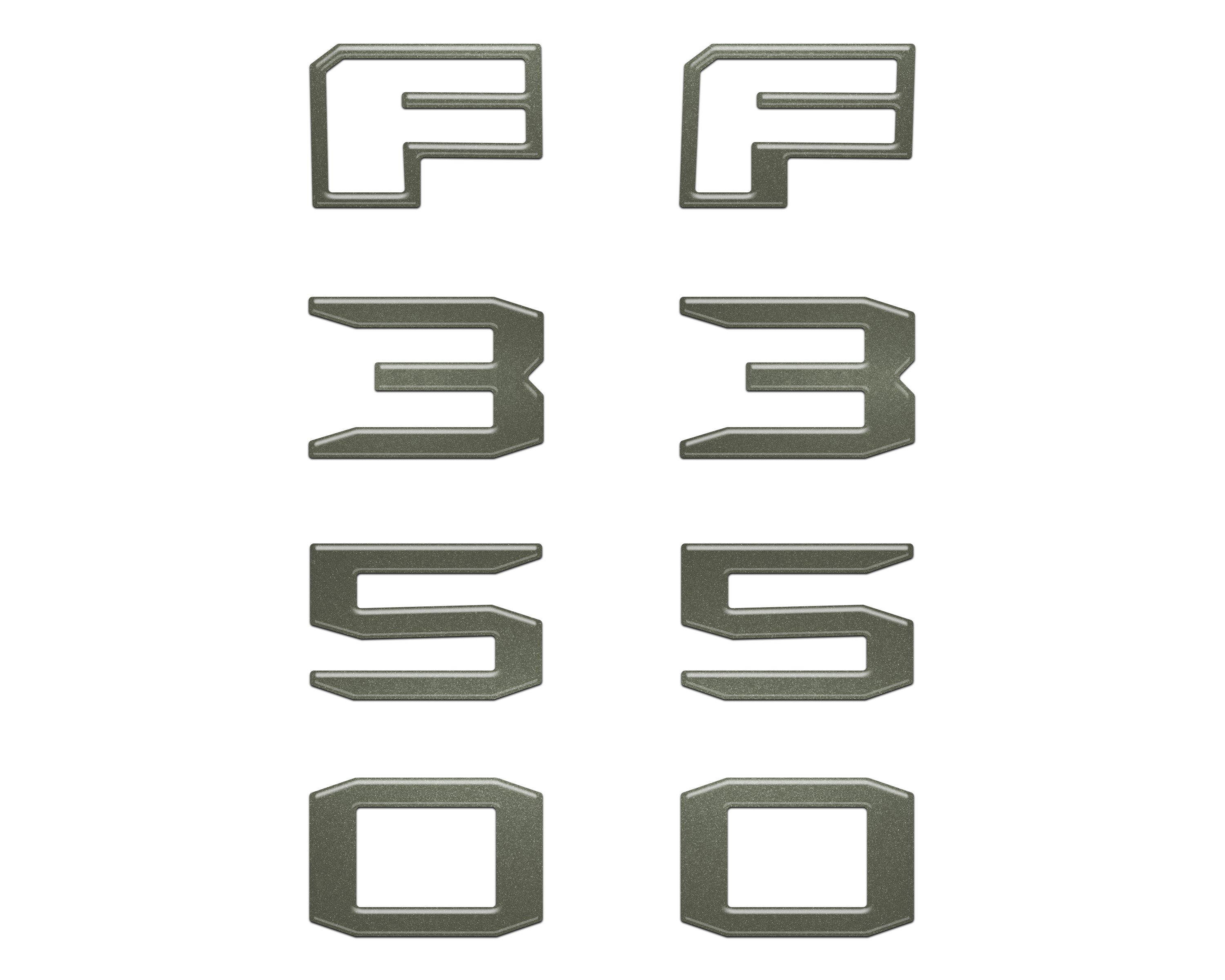 Fender Badge Letter Overlays Fits 2023-2026 Ford Super Duty