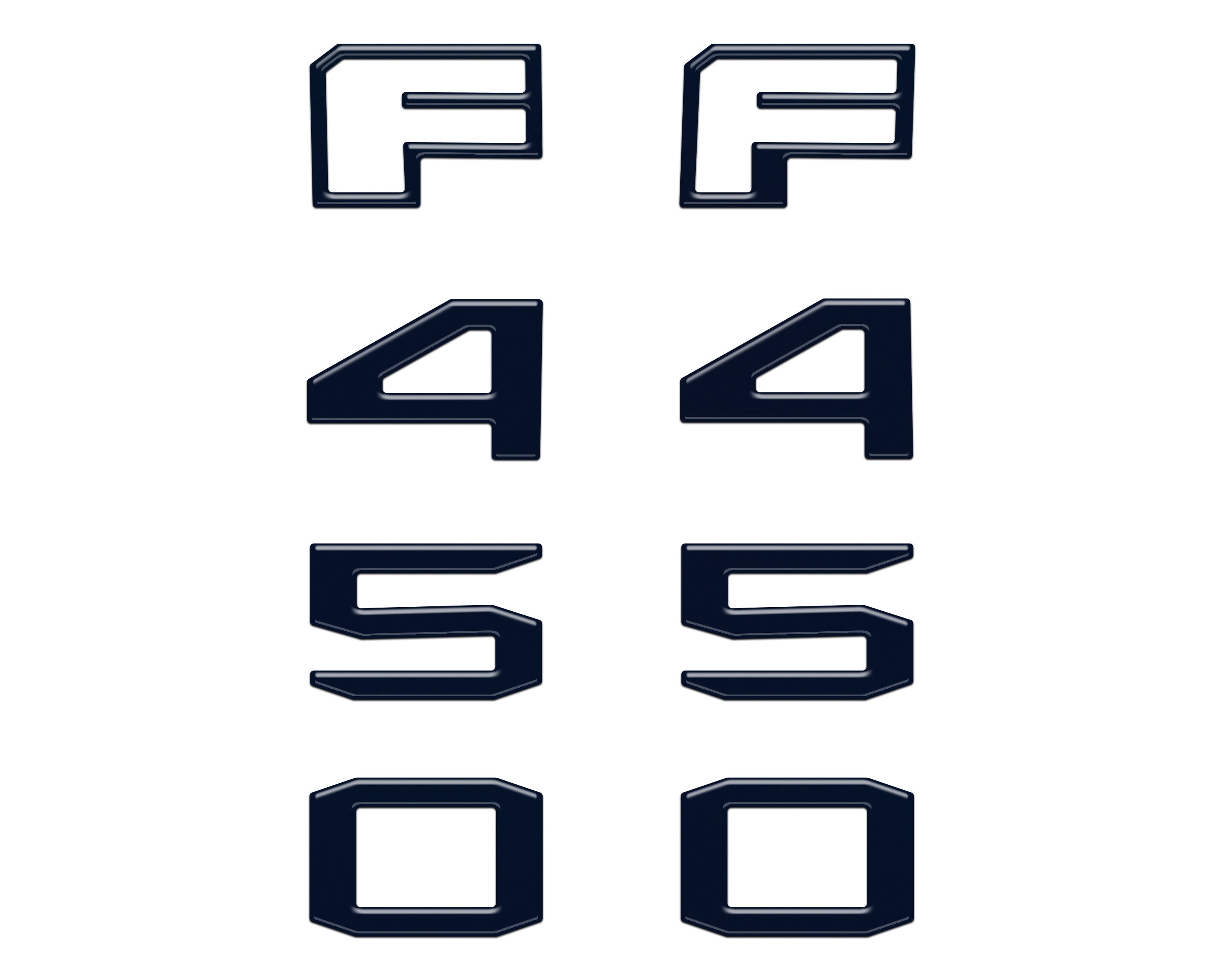 Fender Badge Letter Overlays Fits 2023-2026 Ford Super Duty