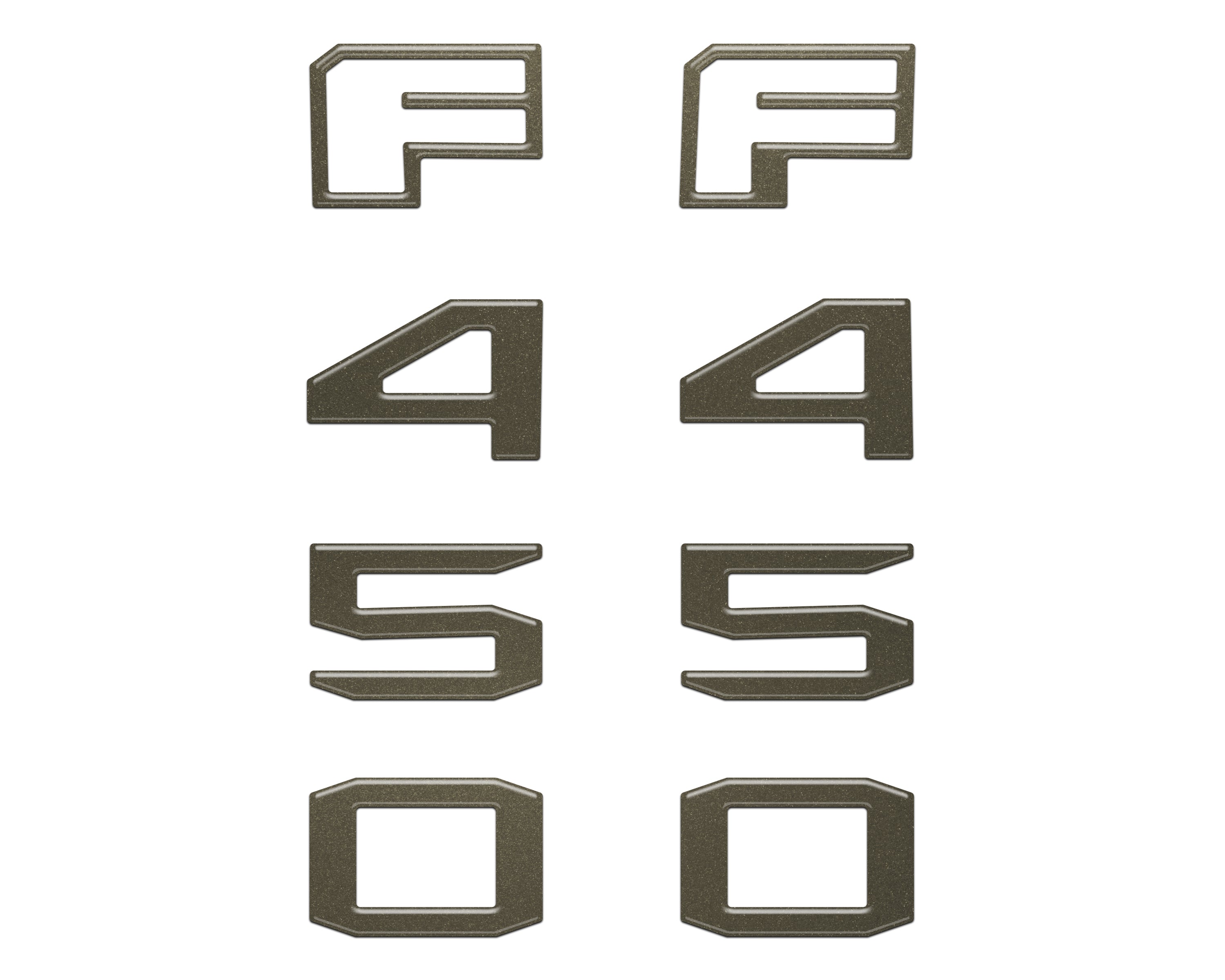 Fender Badge Letter Overlays Fits 2023-2026 Ford Super Duty