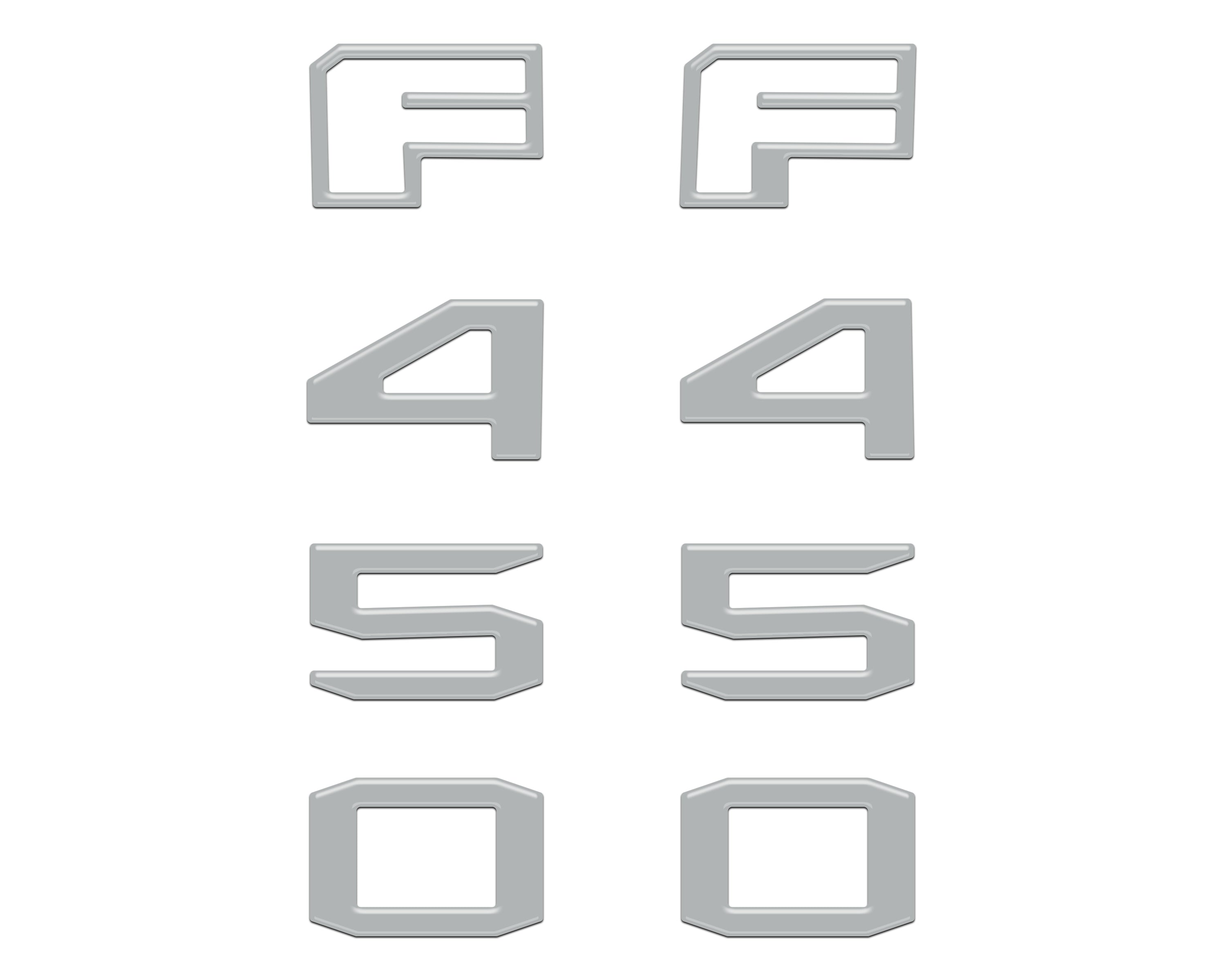Fender Badge Letter Overlays Fits 2023-2026 Ford Super Duty
