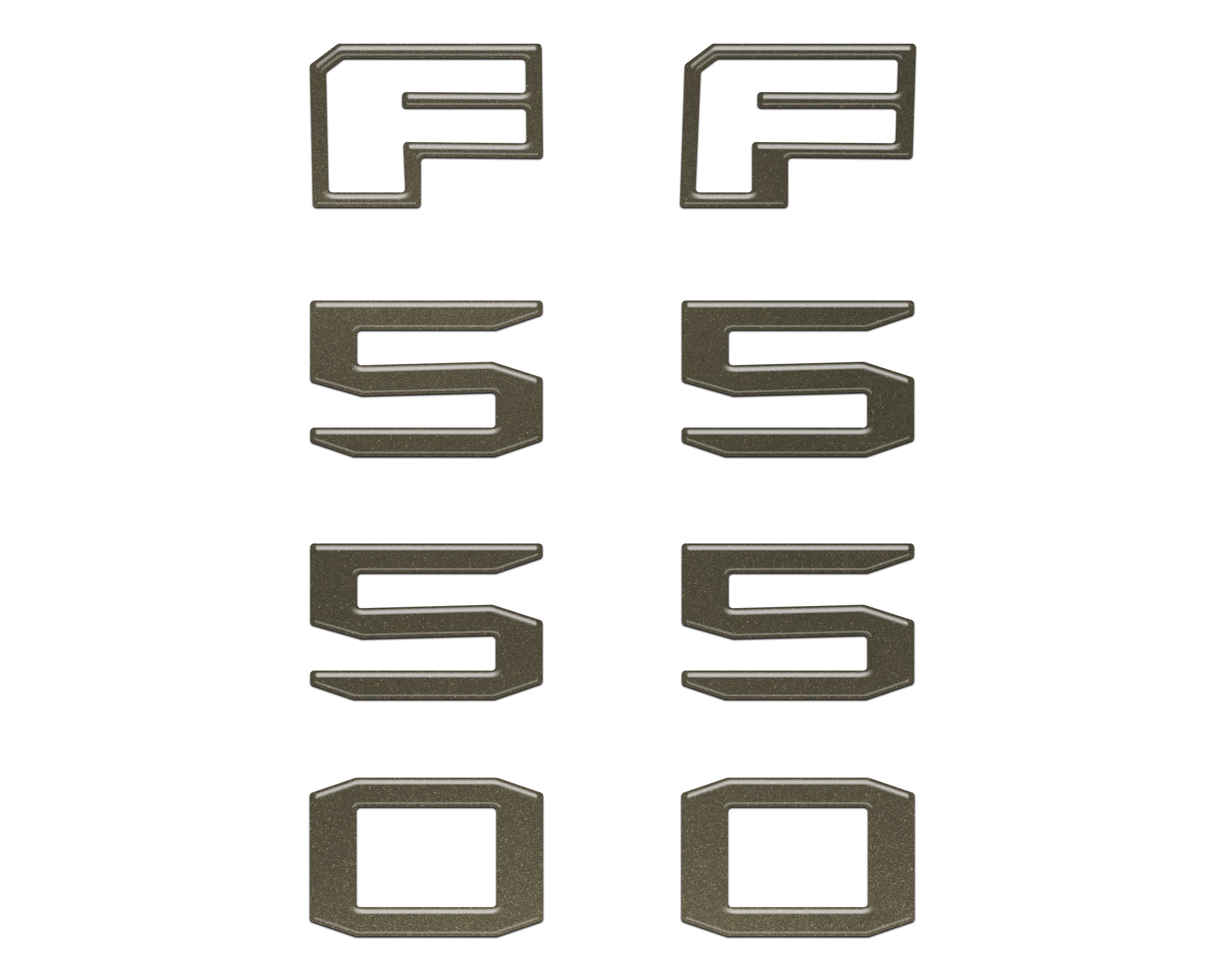 Fender Badge Letter Overlays Fits 2023-2026 Ford Super Duty