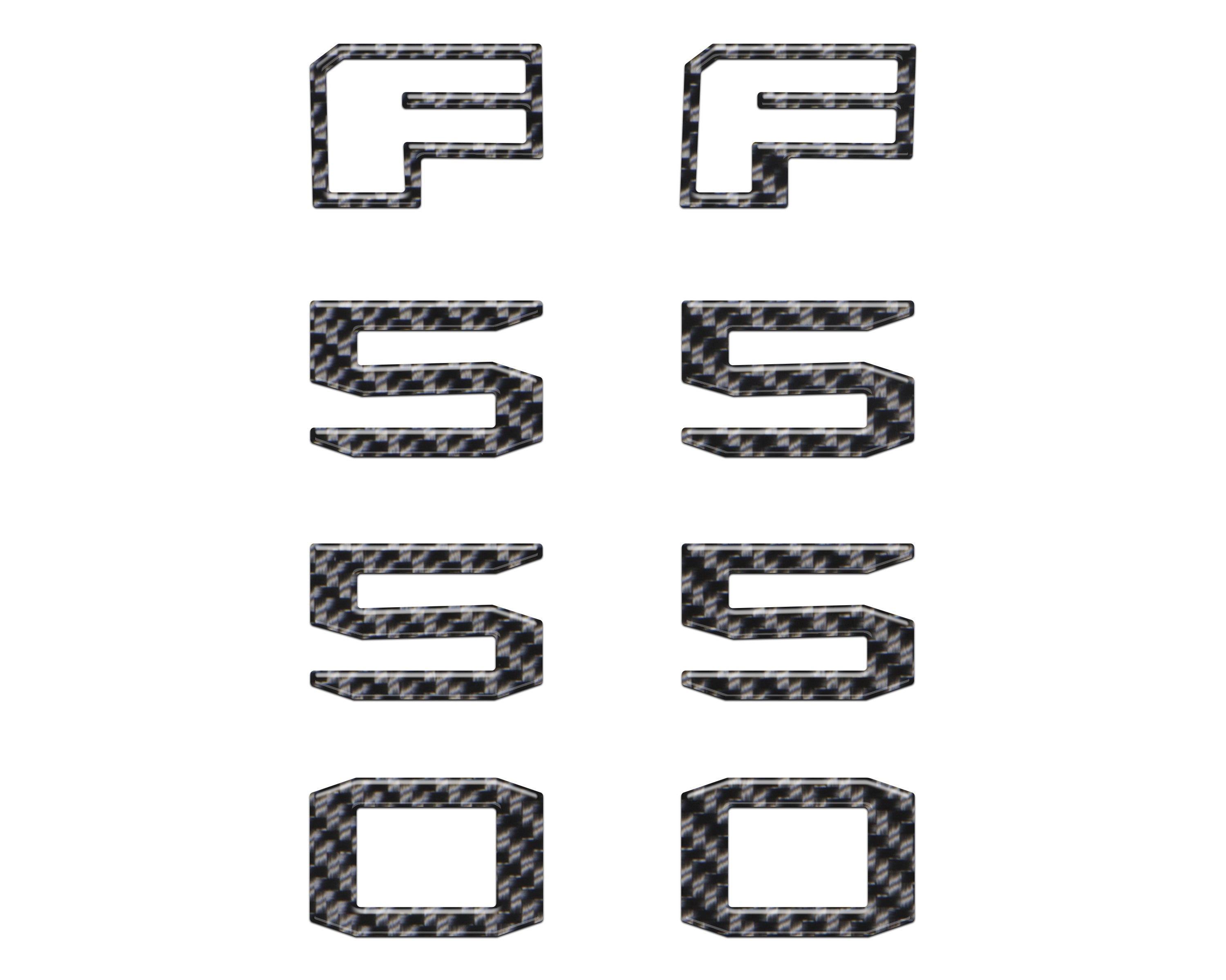 Fender Badge Letter Overlays Fits 2023-2026 Ford Super Duty