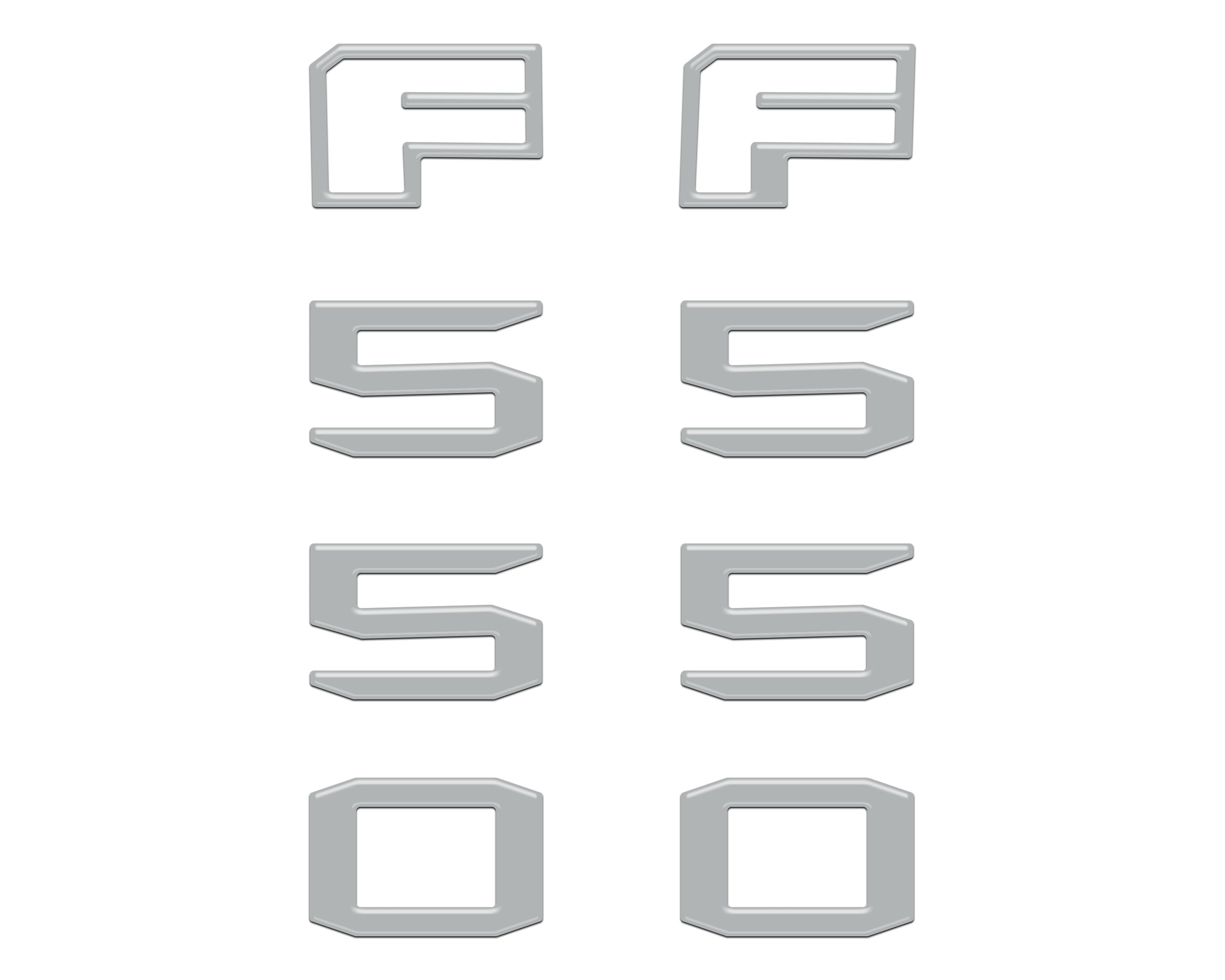 Fender Badge Letter Overlays Fits 2023-2026 Ford Super Duty