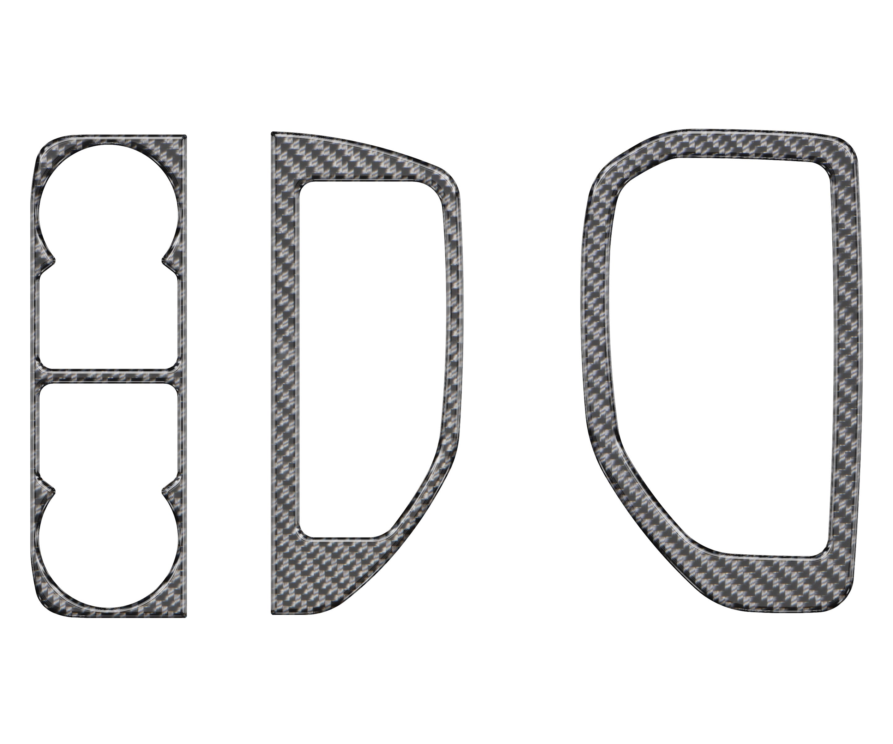 A/C Vent & Headlight Control Accent Overlays Fits 2019-2021 Chevrolet Silverado