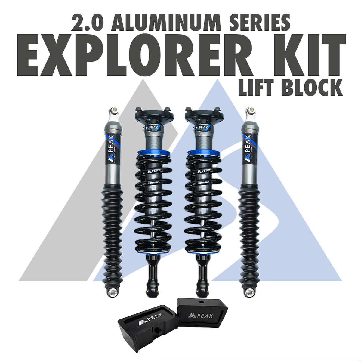 Peak Suspension 2.0 Aluminum Series Explorer Kit 23+ Colorado/Canyon for 2023+ Chevy Colorado / GMC Canyon