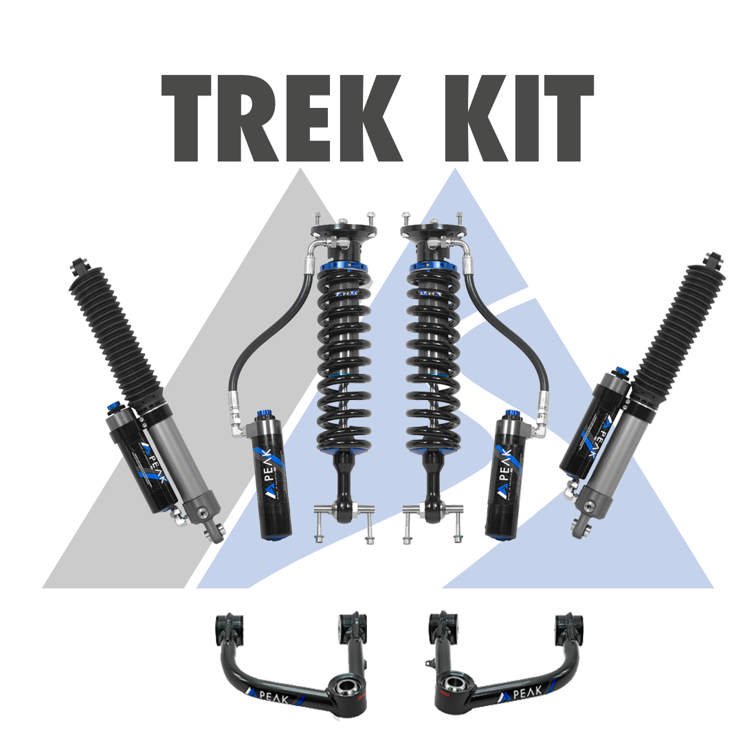 Peak Suspension 2.5" DSC Coilover Trek Kit 17-22 Colorado ZR2 for 2017-2022 Chevy Colorado