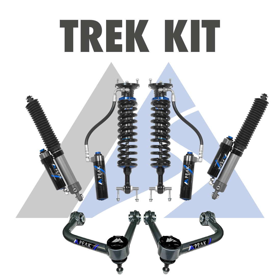 Peak Suspension 2.5" DSC Coilovers Trek Kit 19+ Silverado/Sierra 1500/ZR2/AT4X for 2019+ Chevy Silverado 1500 / GMC Sierra 1500