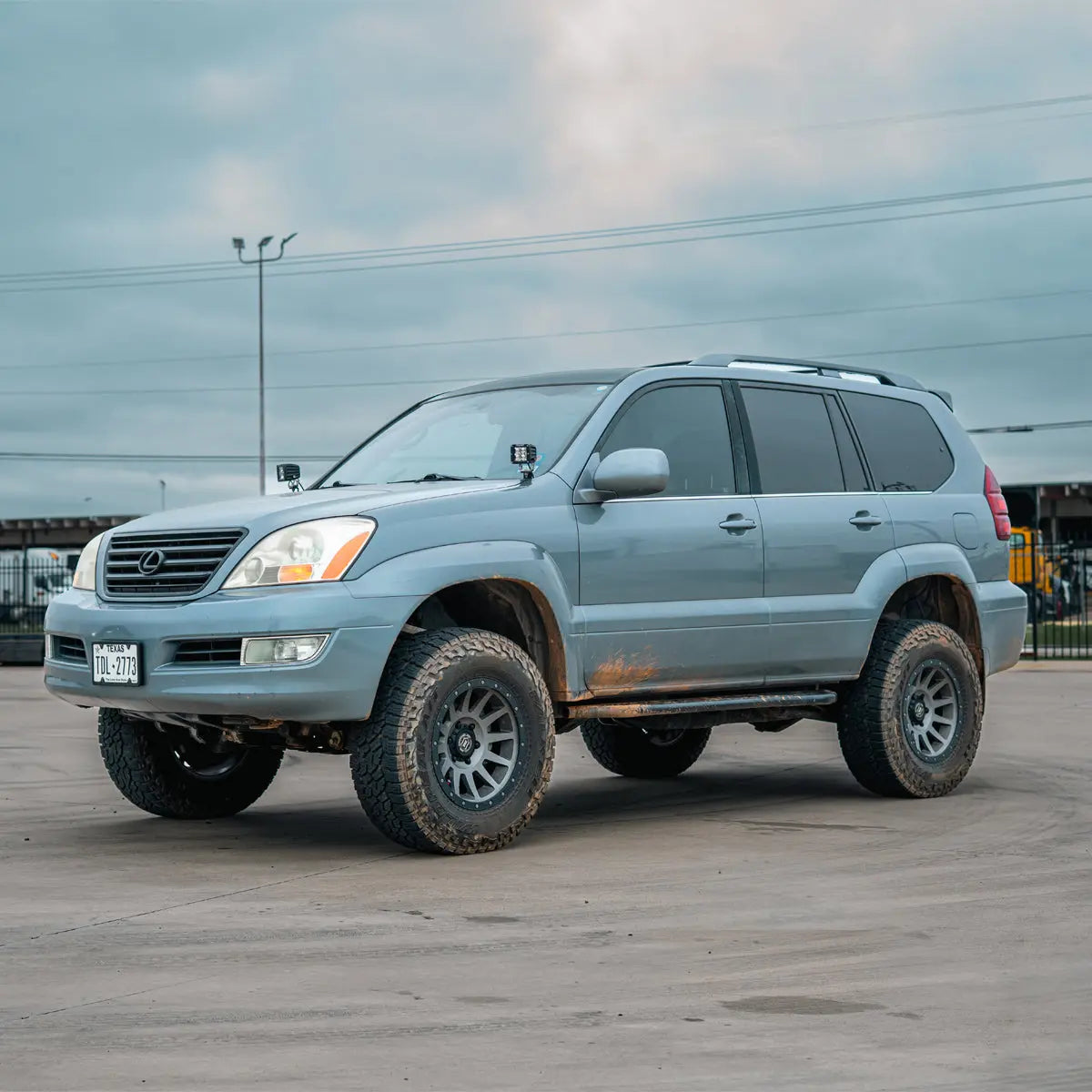 Cali Raised LED step edition rock sliders for Lexus GX 470 2003-2009