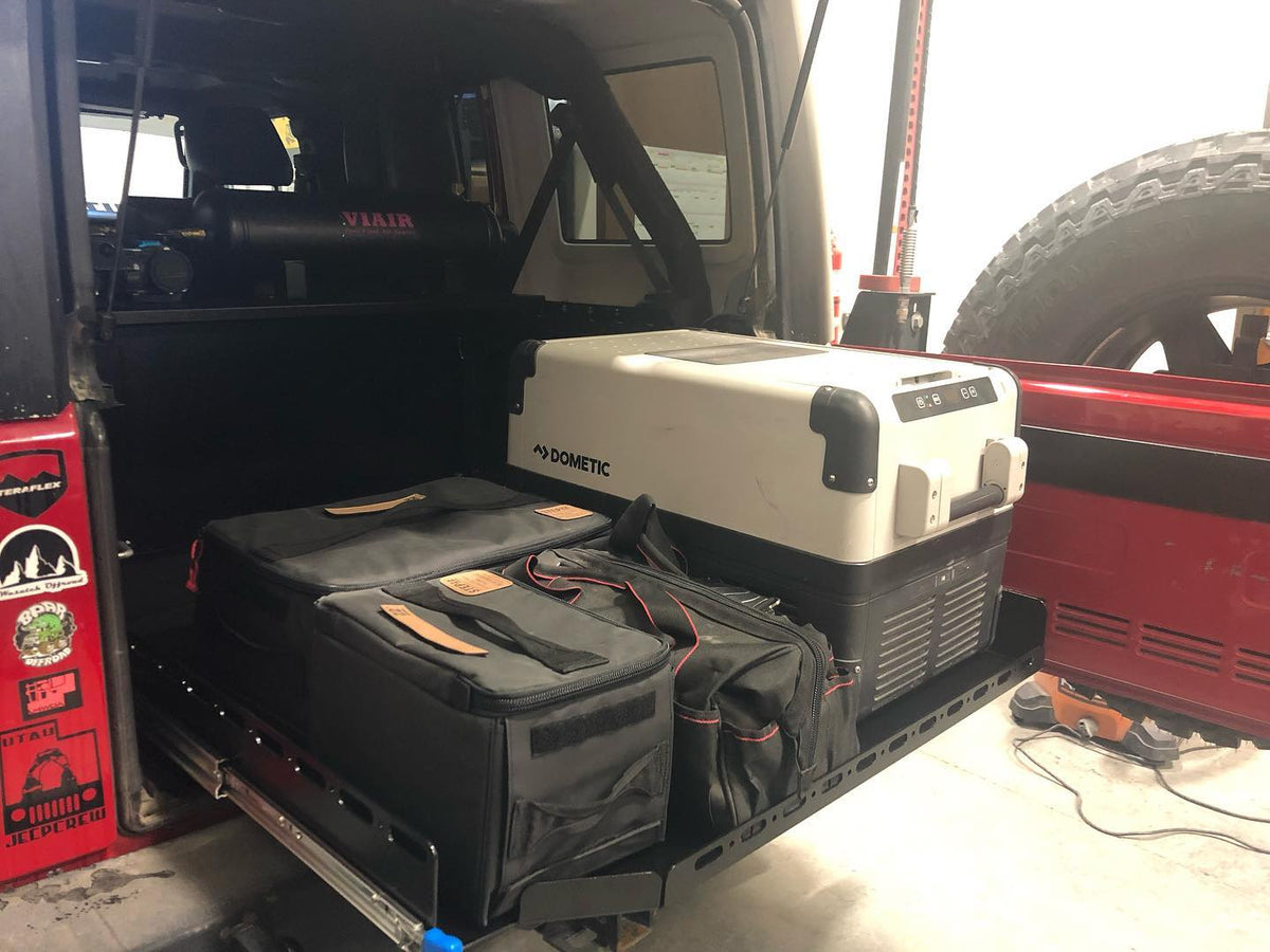 Diabolical Inc Slide Floor for Jeep Wrangler JKU, slides